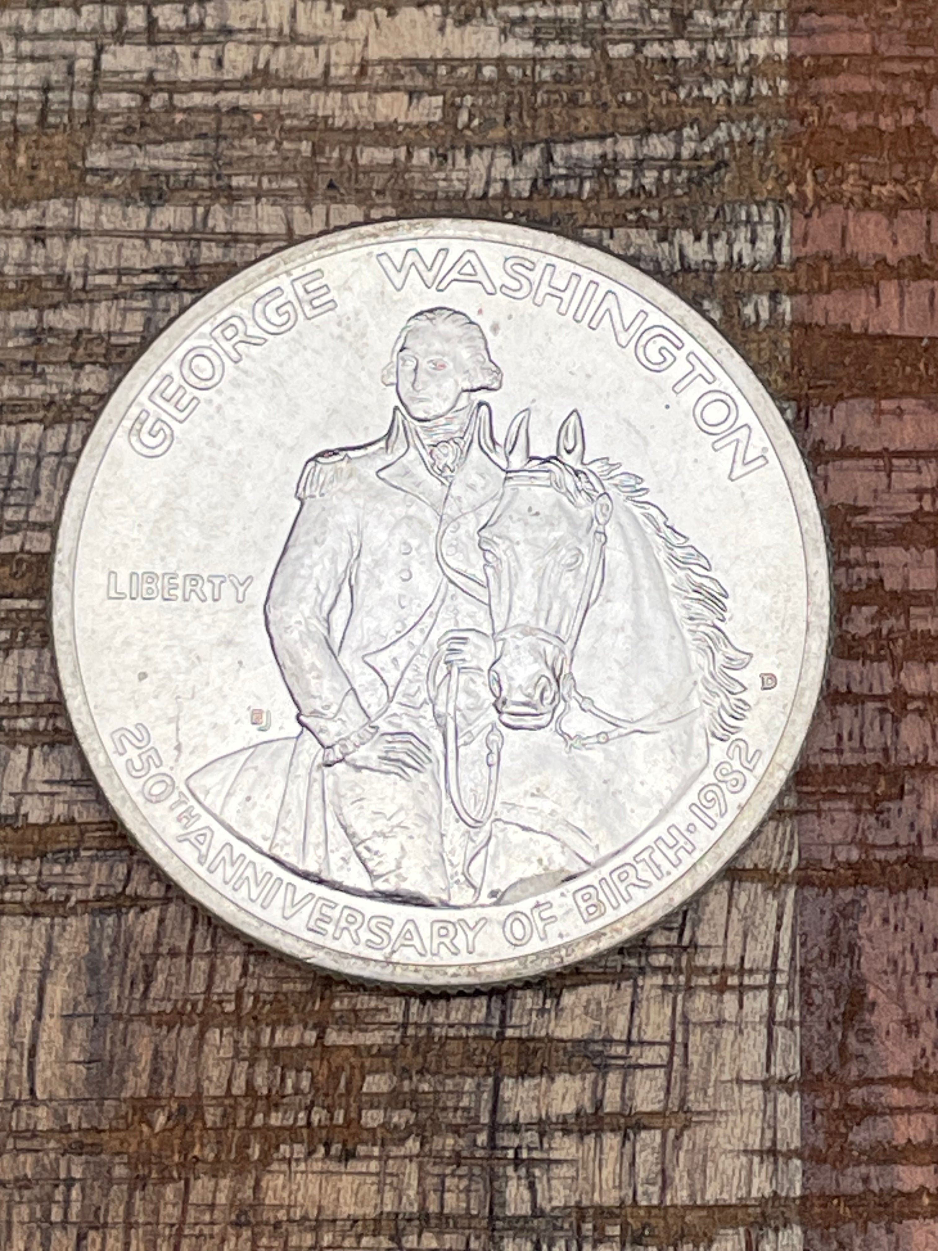 1982-D 50c George Washington Commemorative Half Dollar Silver Uncirculated Coin