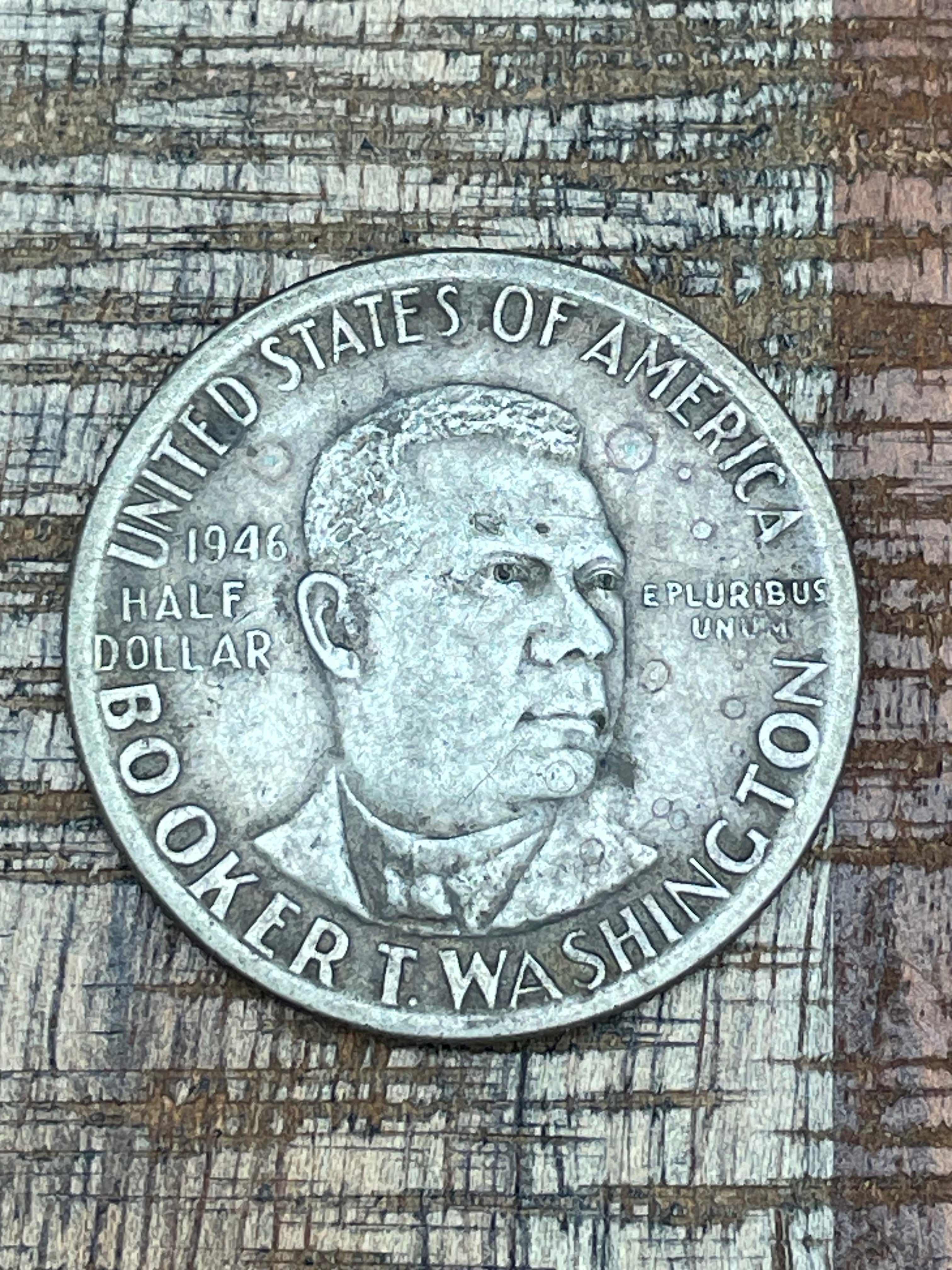 1946-51 P, D, S Booker T. Washington Half (Low Grade/Cleaned/Dmg)