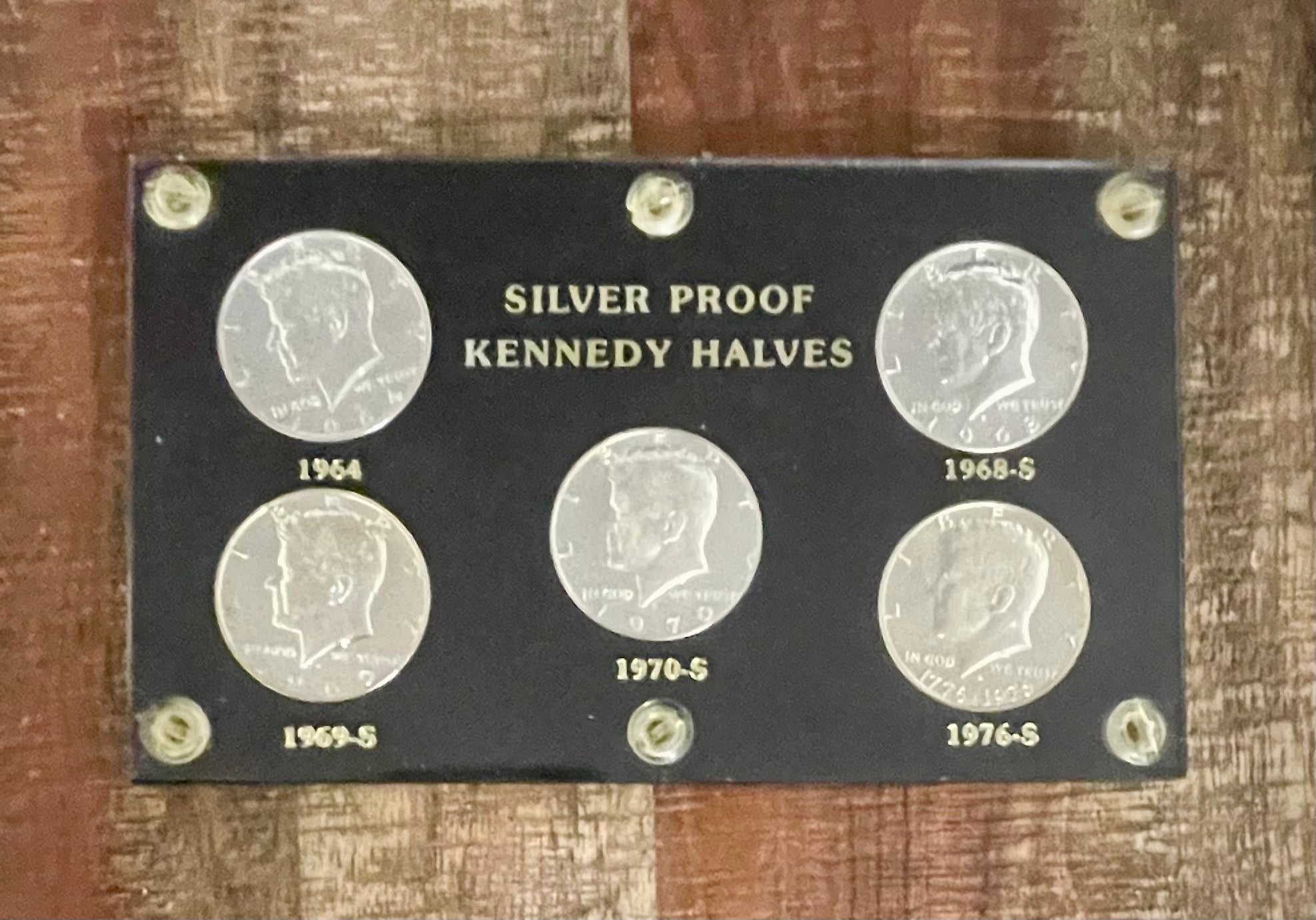 Silver Proof Kennedy Halves ~ Set of 5 ~ Dates Included 1964, 1969-S, 1968-S, 1970-S, & 1976-S