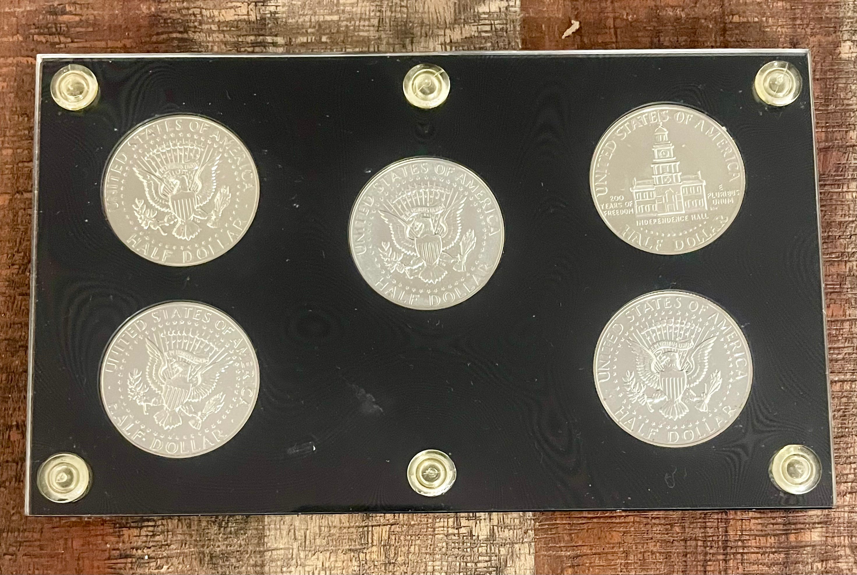 Silver Proof Kennedy Halves ~ Set of 5 ~ Dates Included 1964, 1969-S, 1968-S, 1970-S, & 1976-S