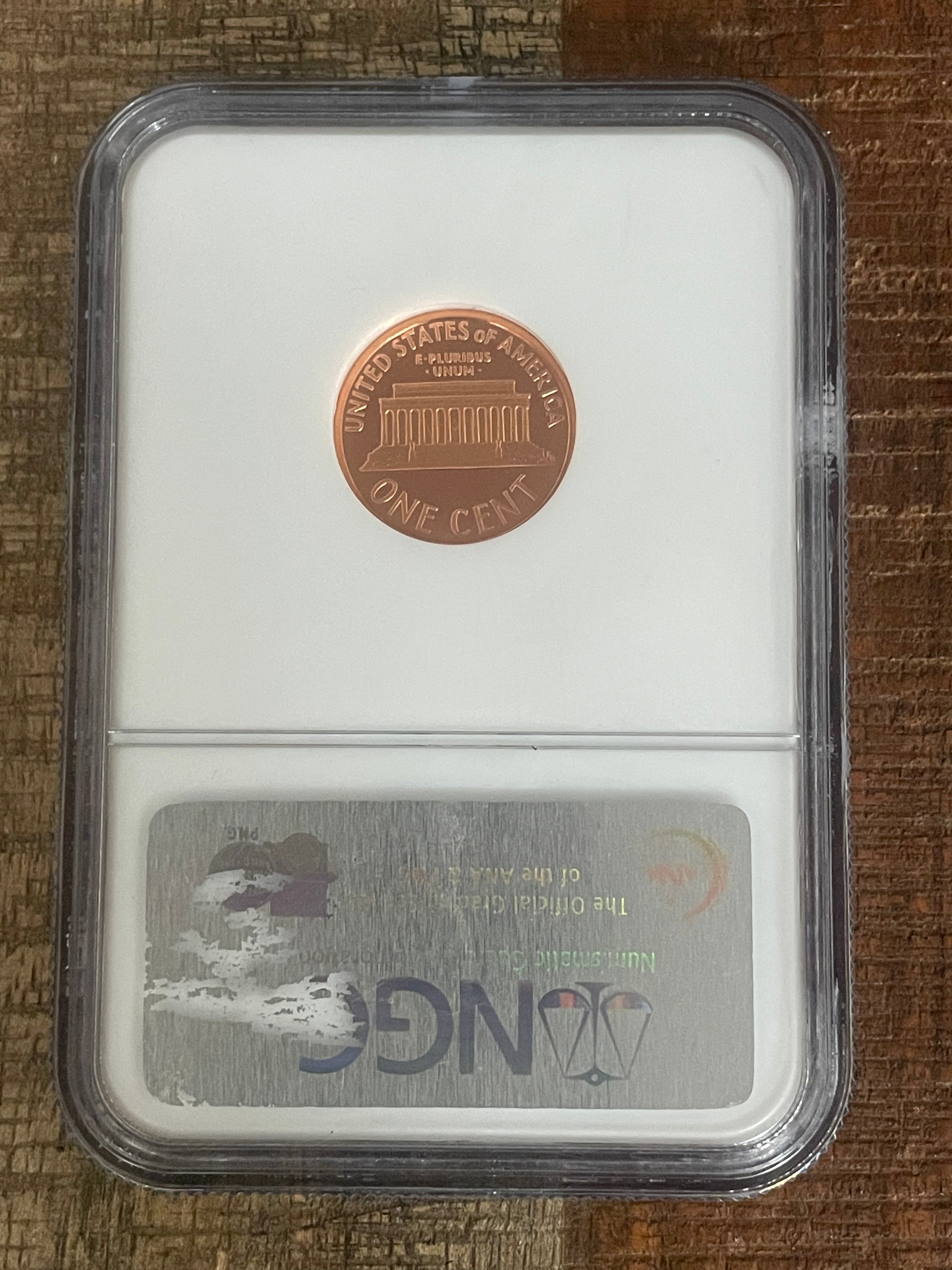 1995-S 1c US Lincoln Memorial Cent NGC PF69 RD Ultra Cameo