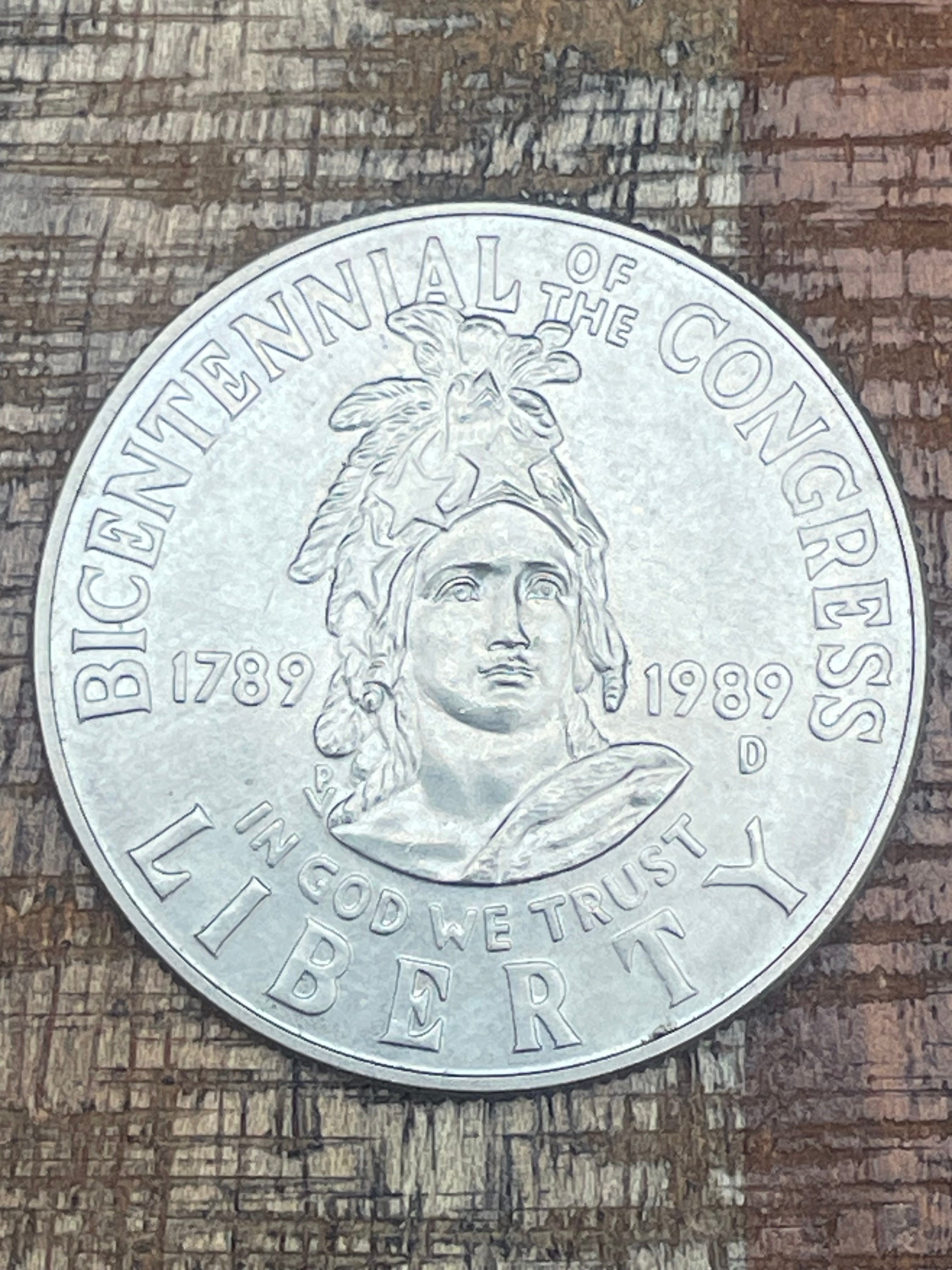 1989-D Bicentennial of the Congress Half Dollar ~ CLAD