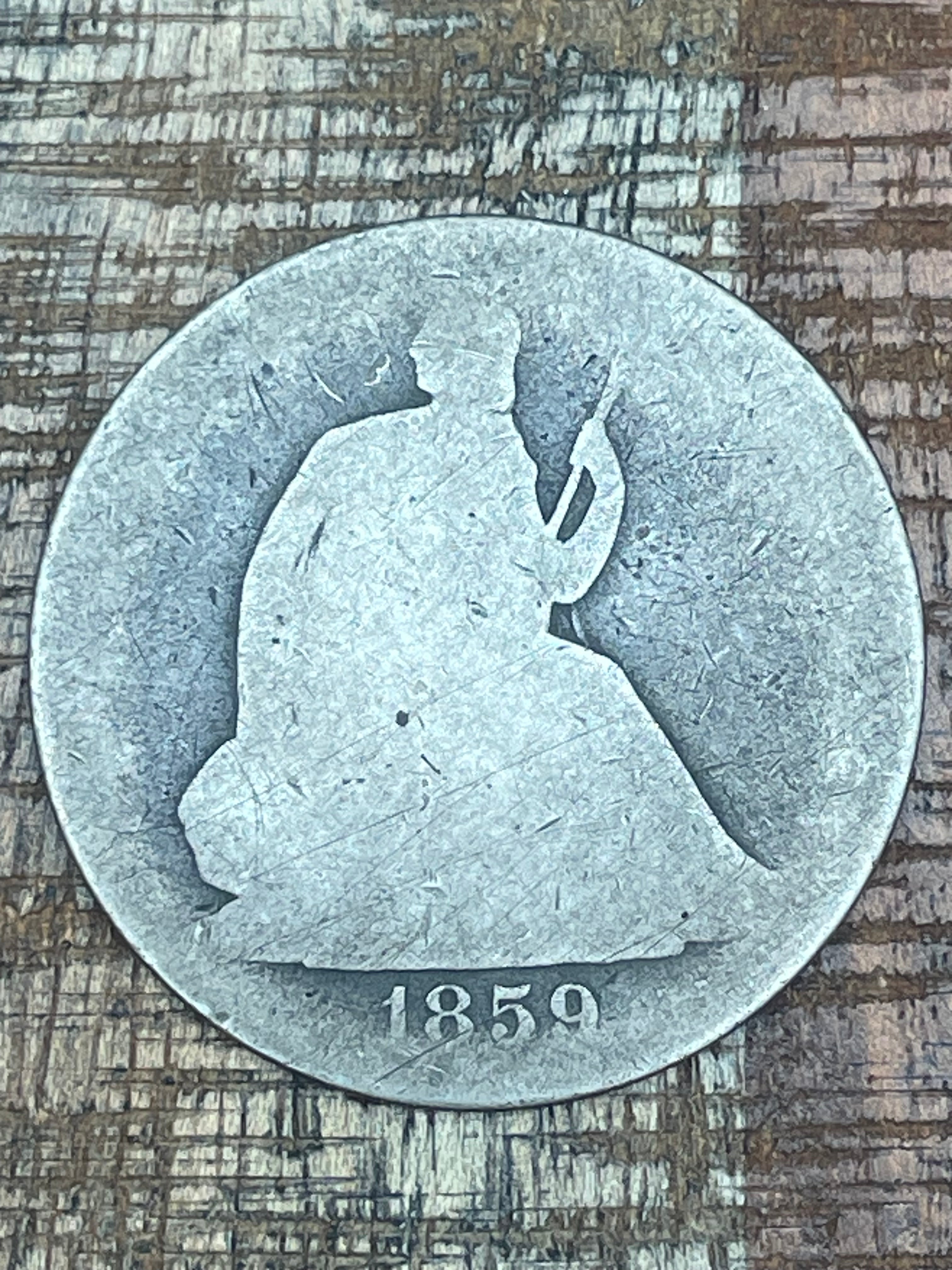 1859-O 50C US Seated Liberty Half Dollar