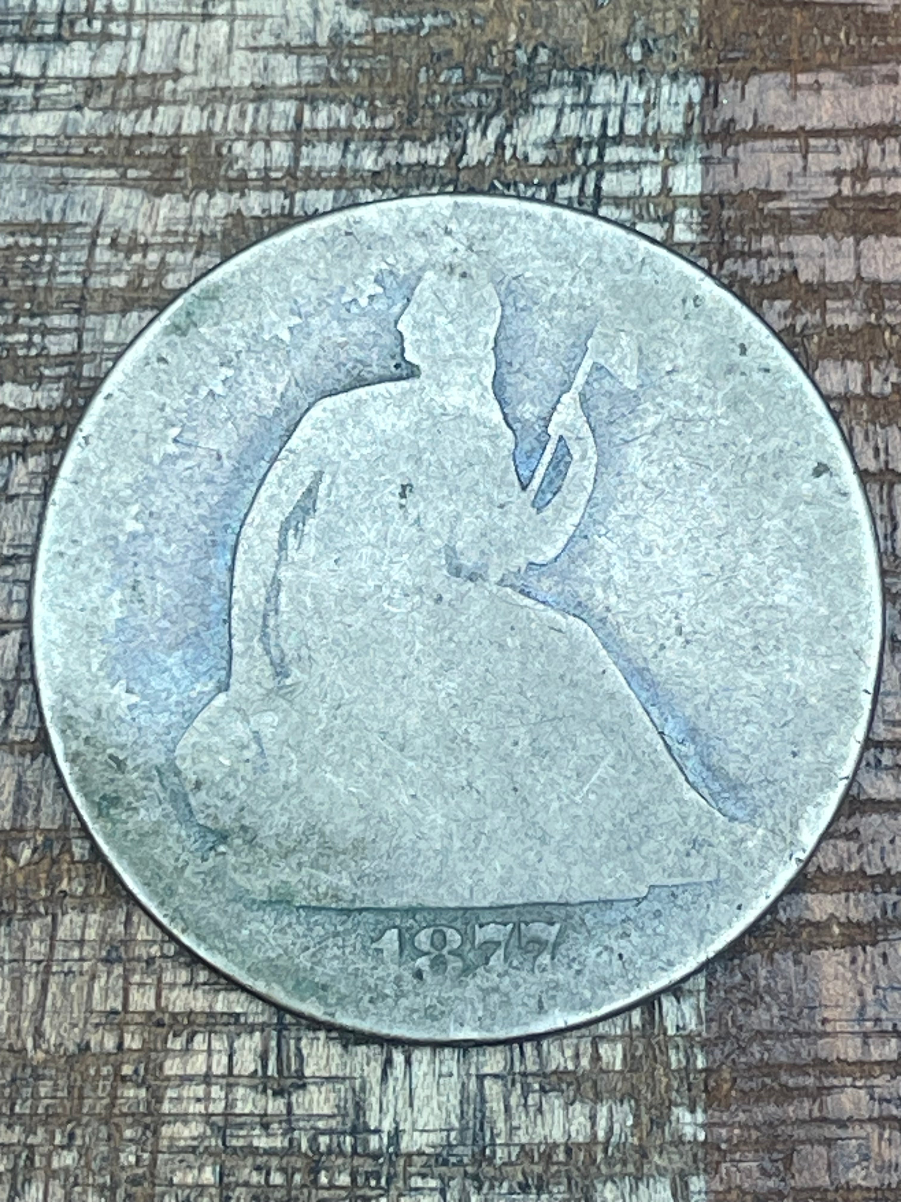 1877-S 50C US Seated Liberty Half Dollar