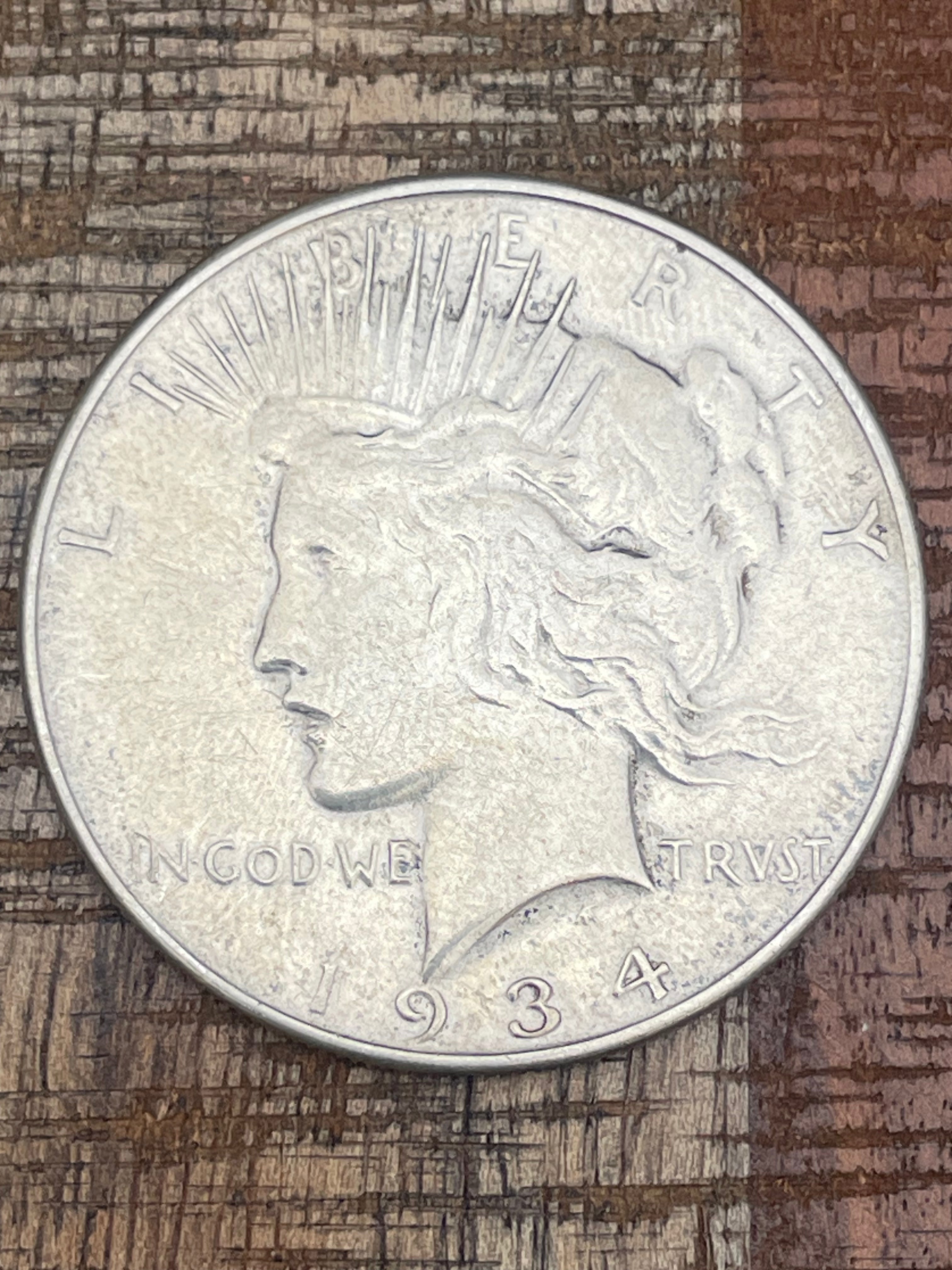 1934 $1 US Silver Peace Dollar