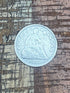 1857 H10C US Seated Liberty Half Dime