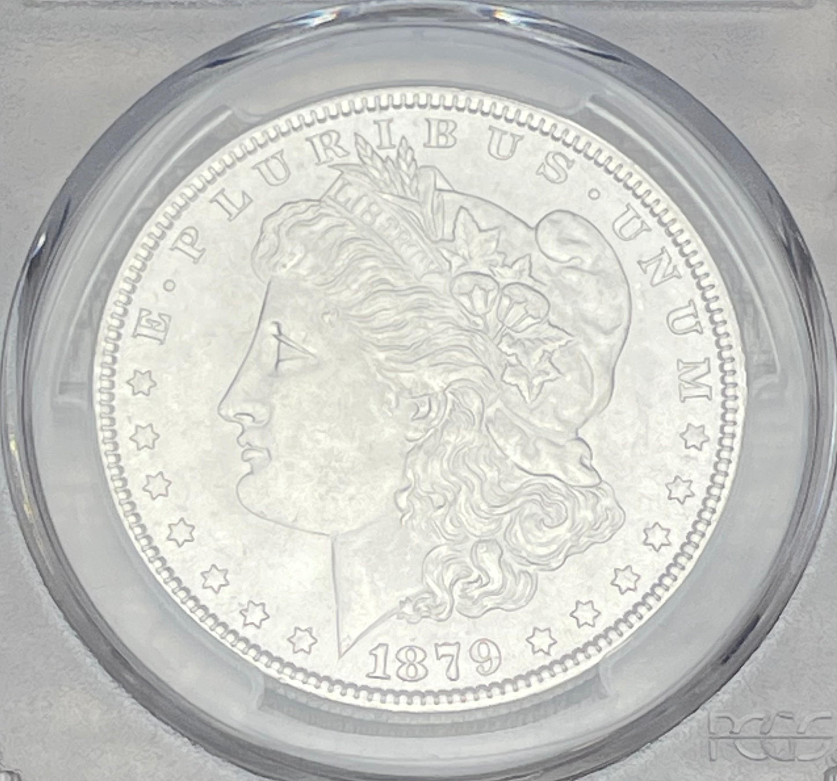 1879 $1 US Silver Morgan Dollar PCGS MS63