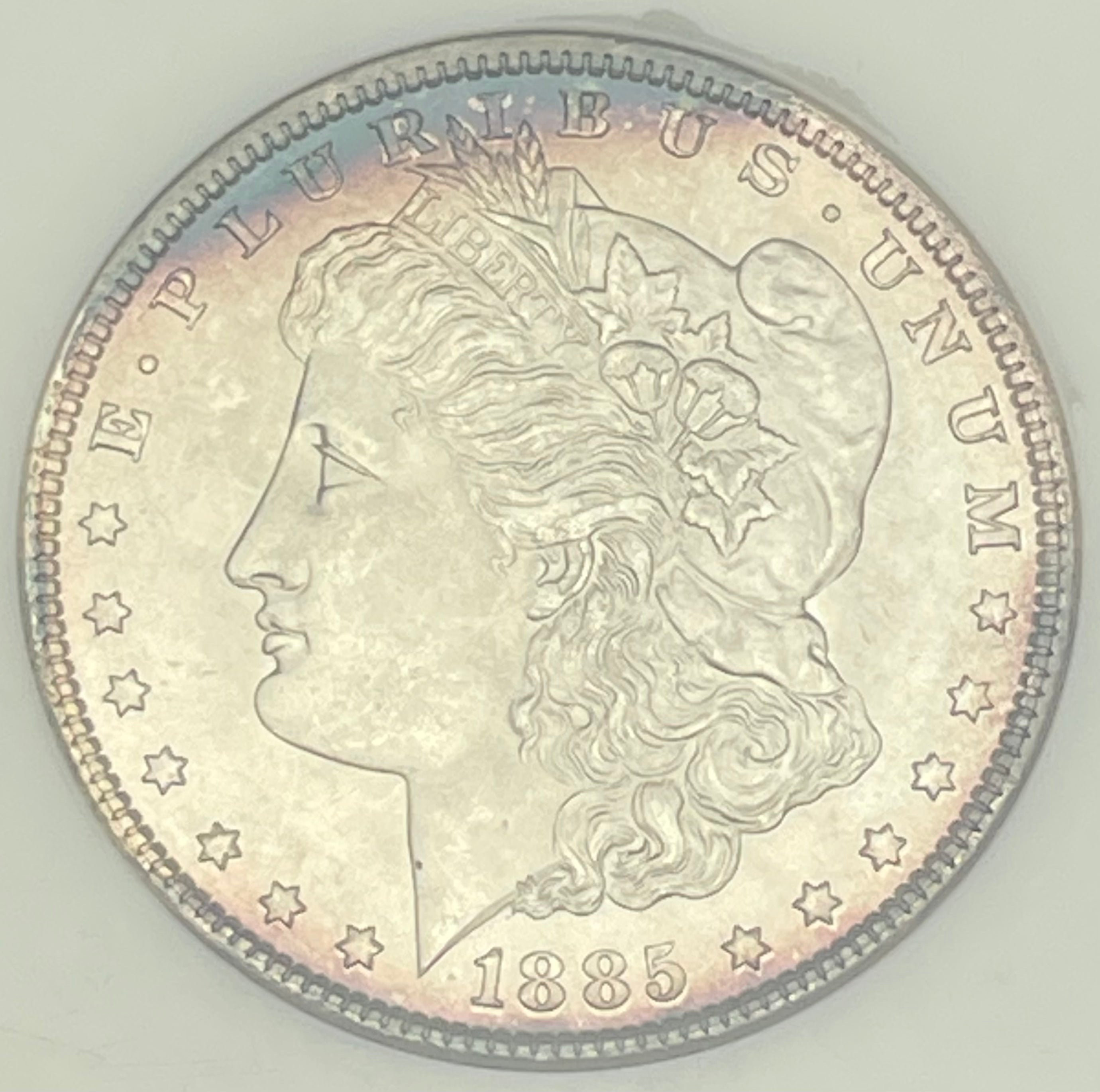 1885 $1 US Morgan Silver Dollar NGC MS64