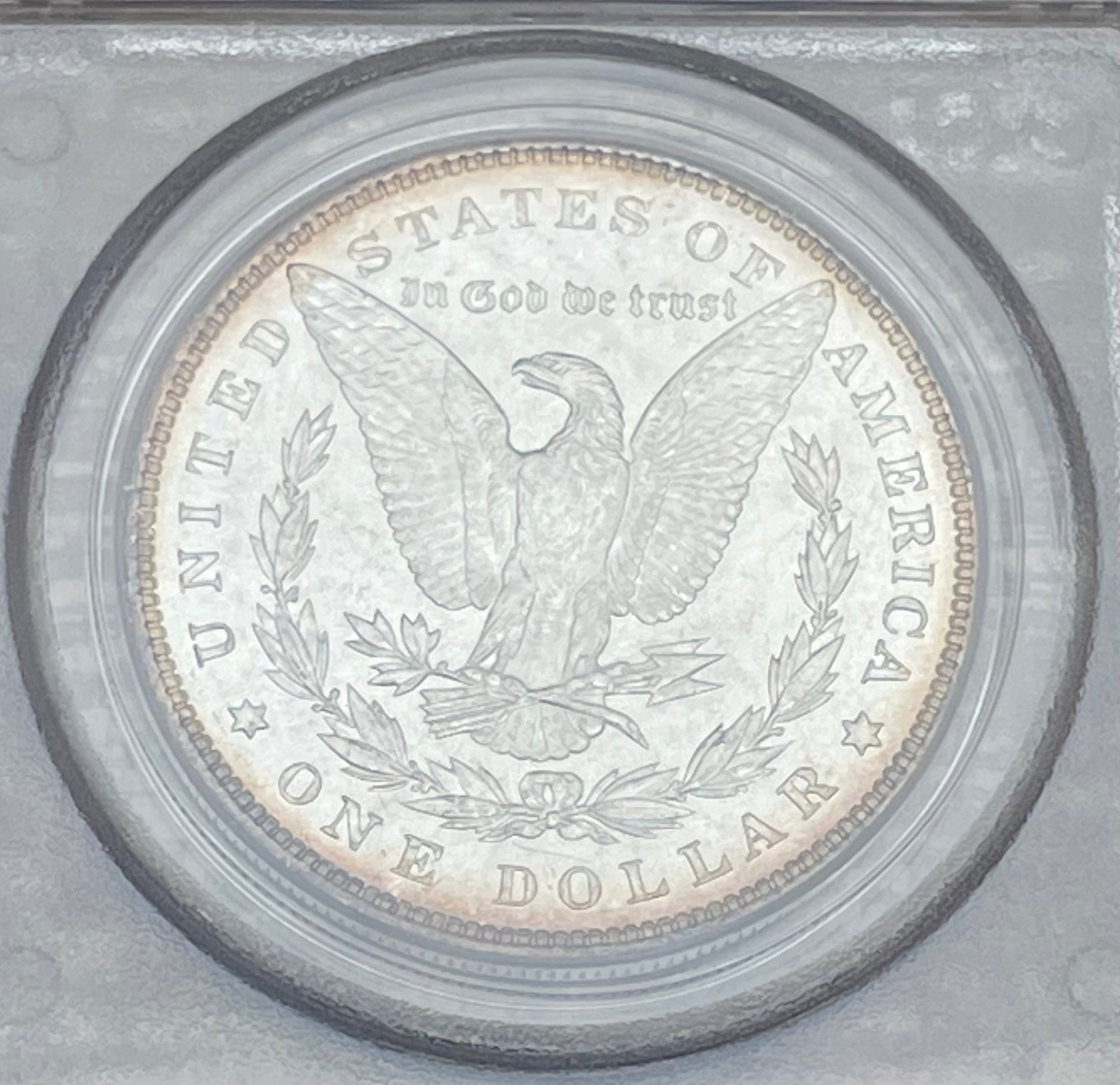 1896 $1 US Morgan Silver Dollar PCGS MS 65