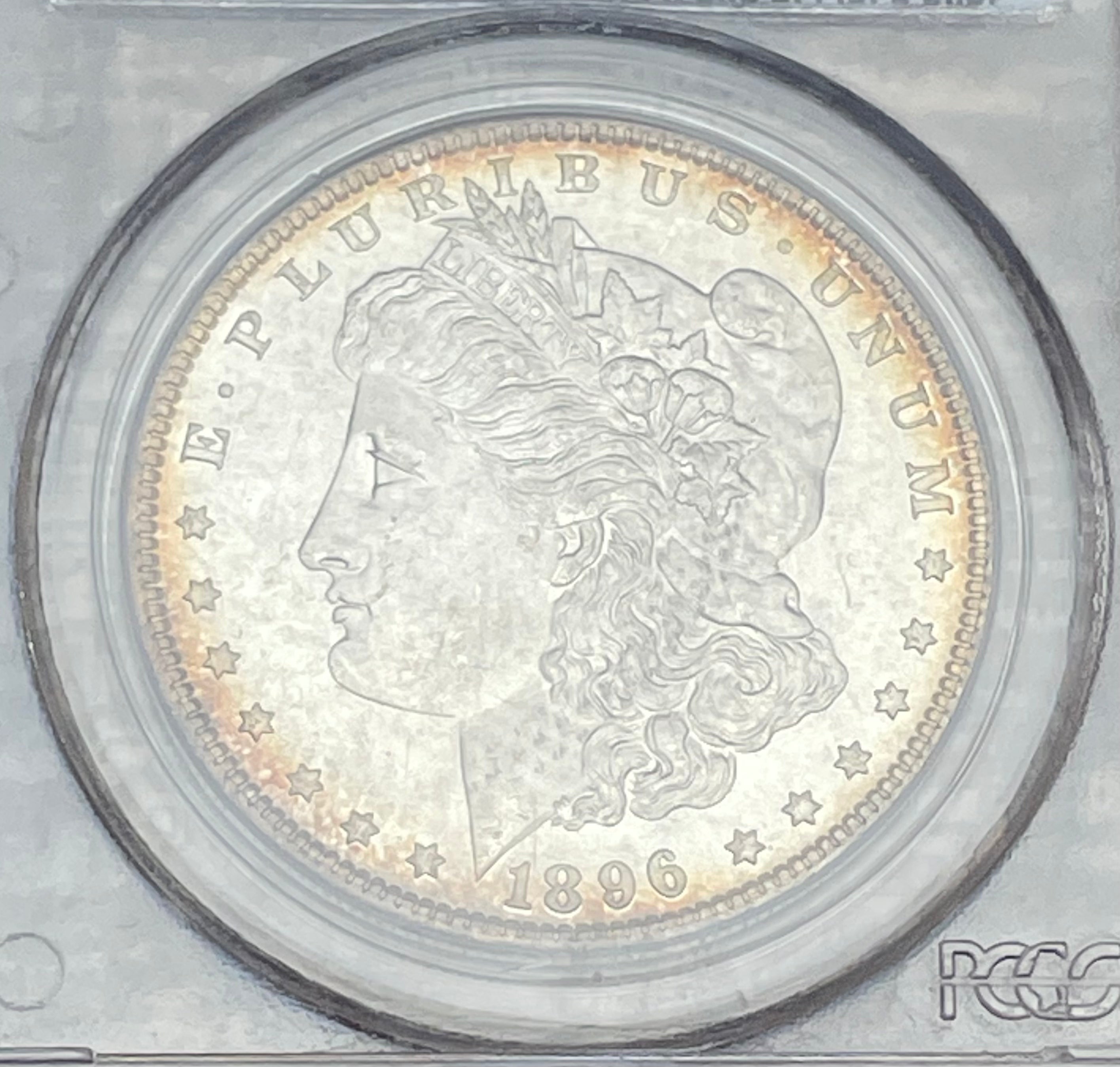 1896 $1 US Morgan Silver Dollar PCGS MS 65
