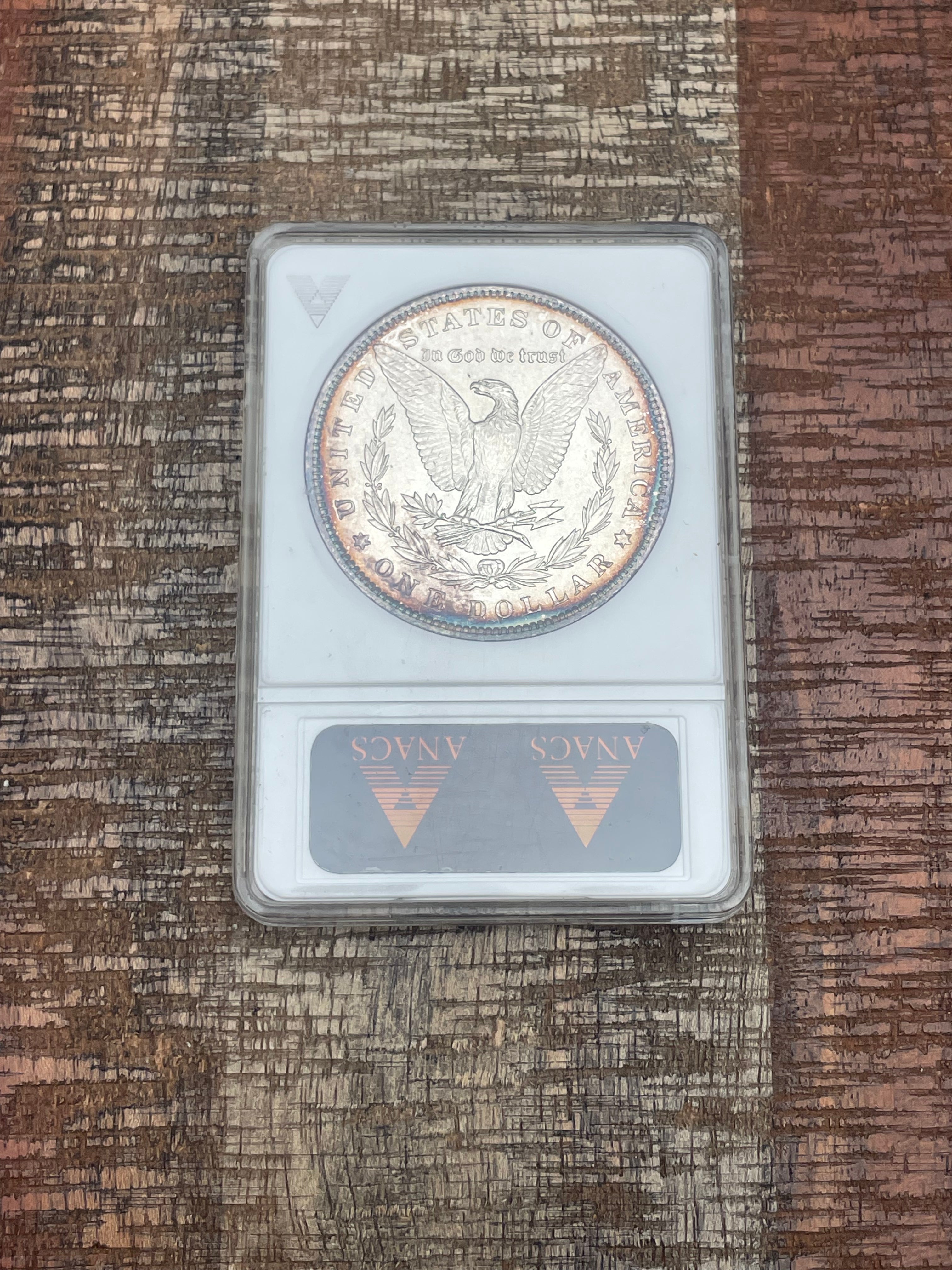 1897 $1 US Morgan Silver Dollar ANACS MS64