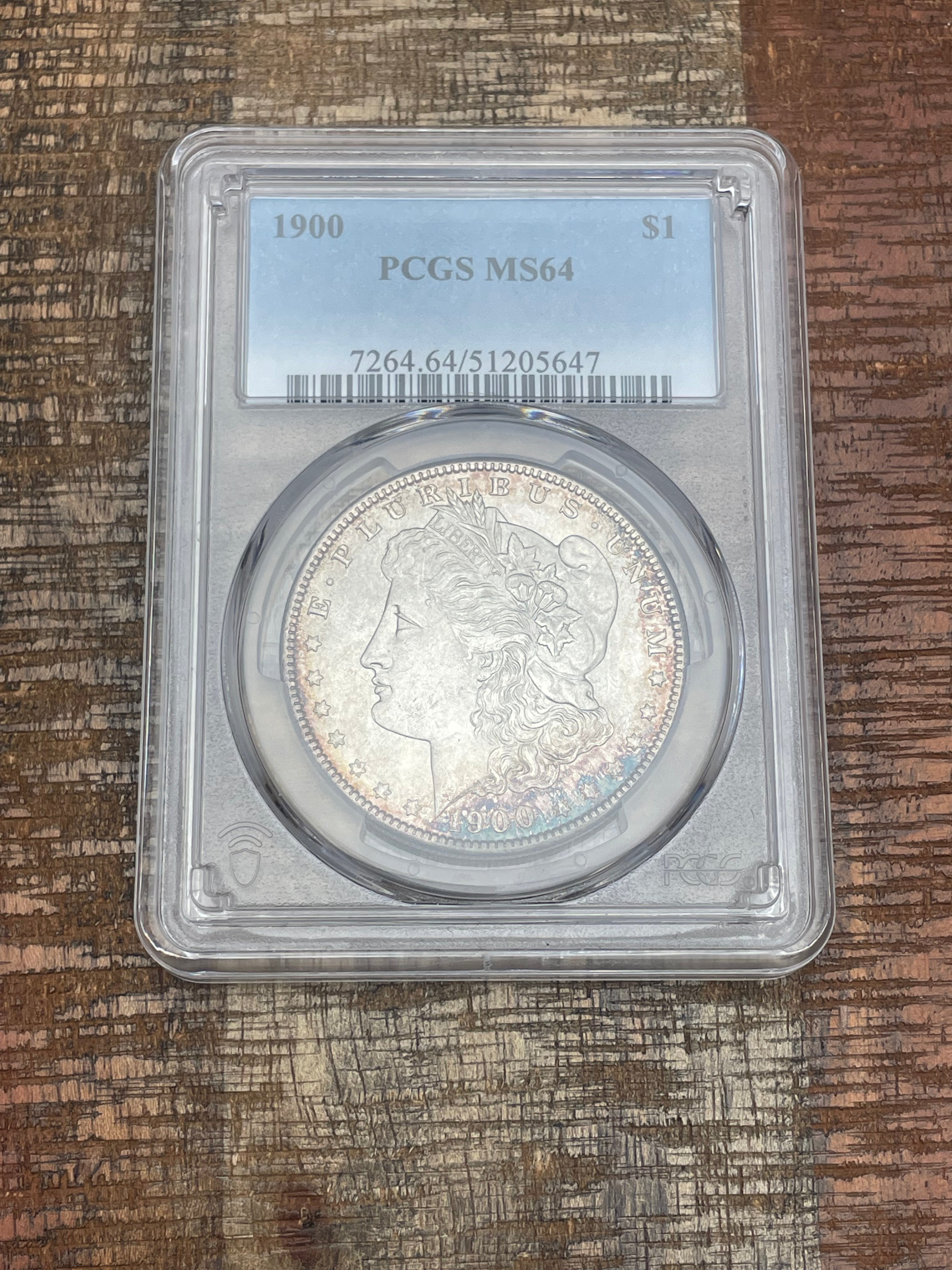 1900 $1 US Morgan Silver Dollar PCGS MS64
