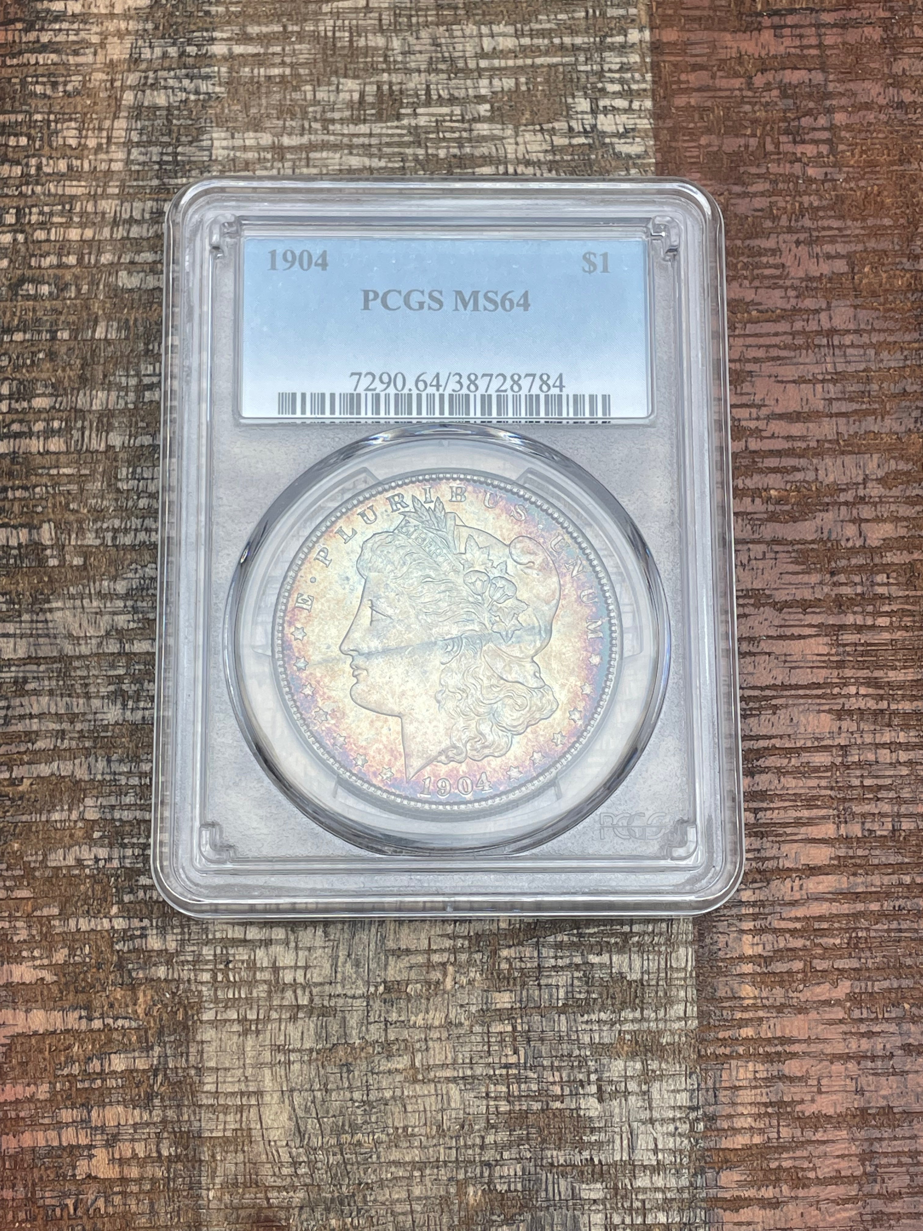 1904 $1 US Morgan Silver Dollar PCGS MS64