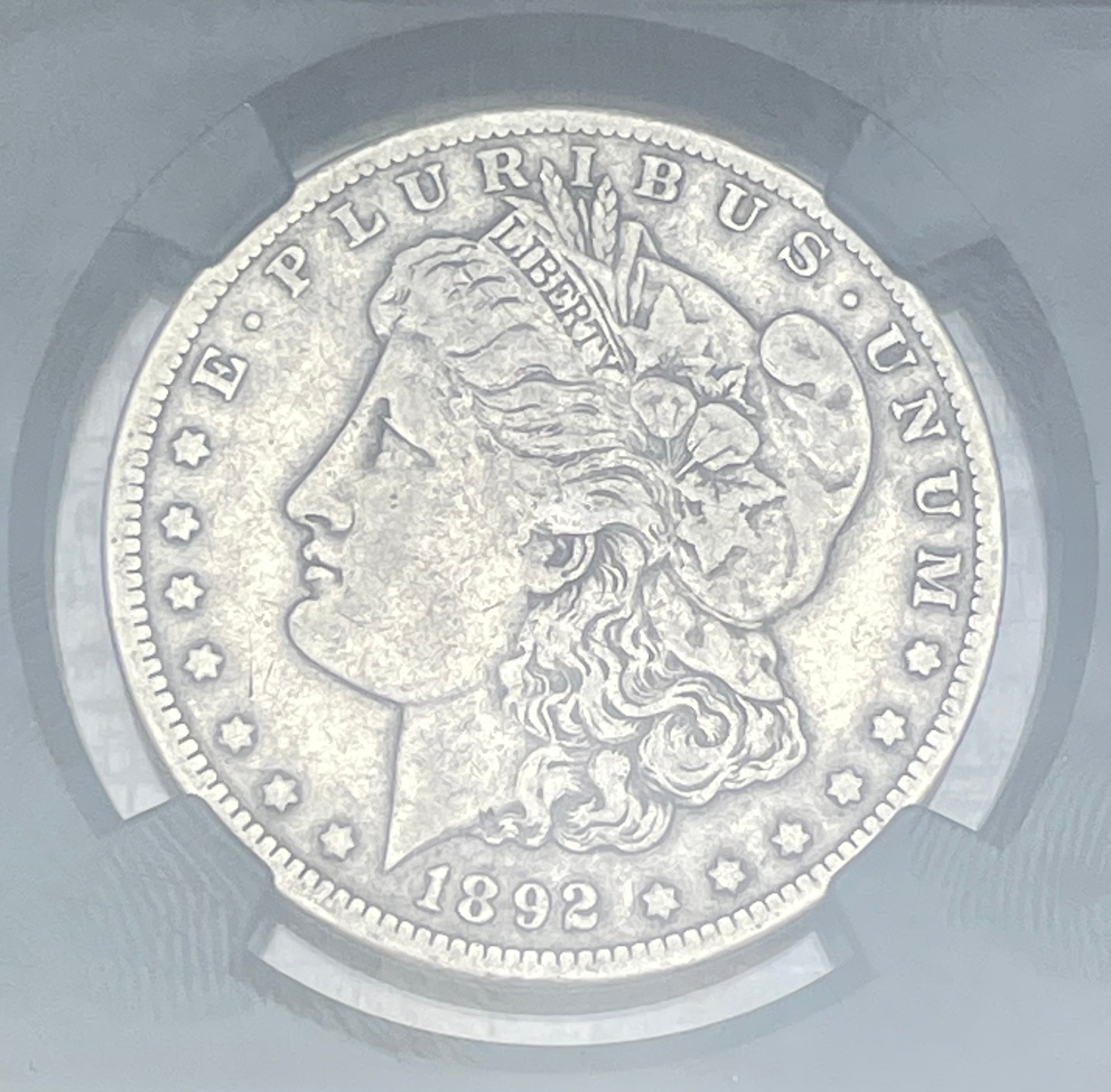 1892-CC $1 US Morgan Silver Dollar ~ NGC VF25