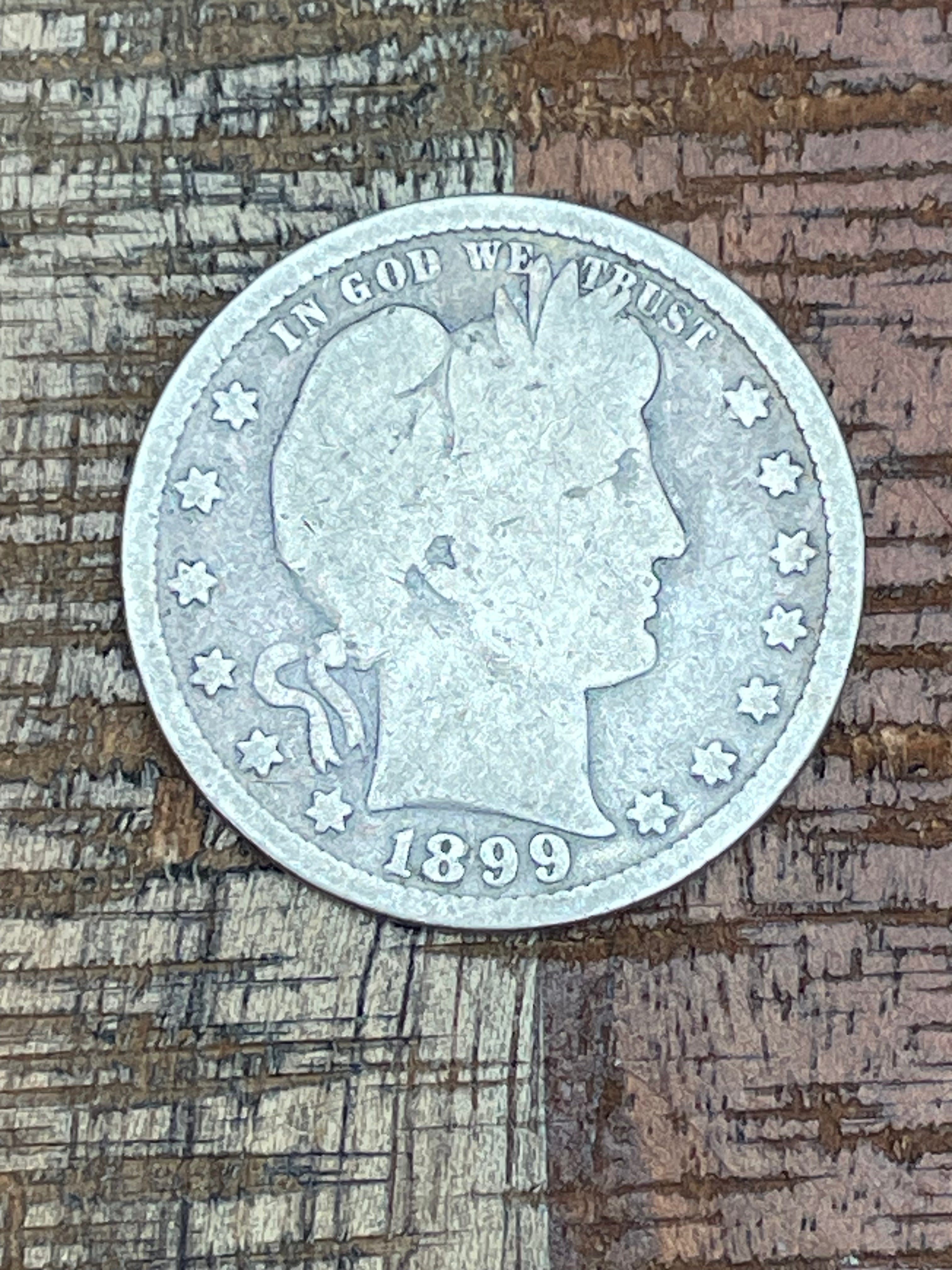 1899 25C US Barber Quarter