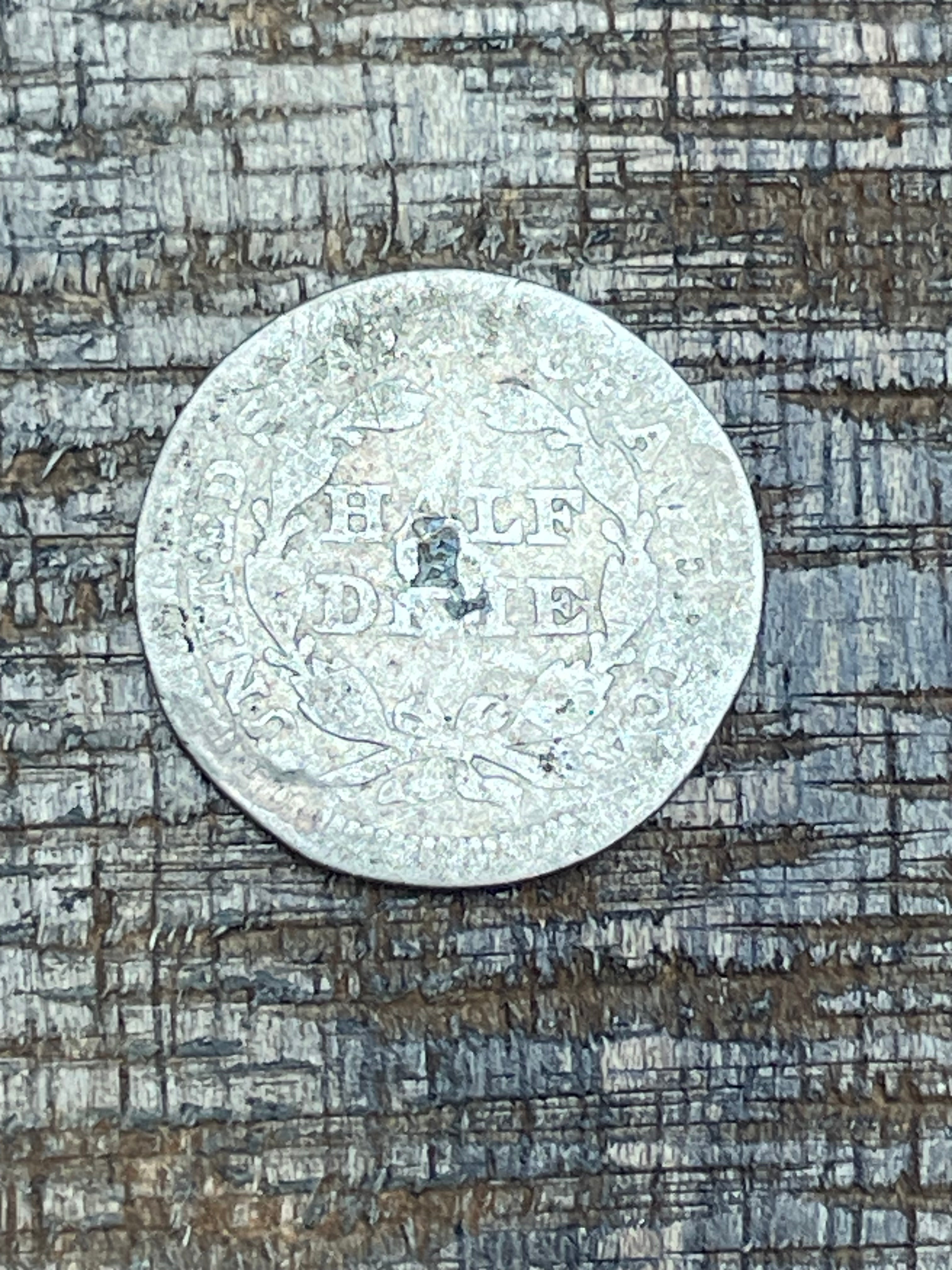 1853 H10C US Half Dime with Arrows