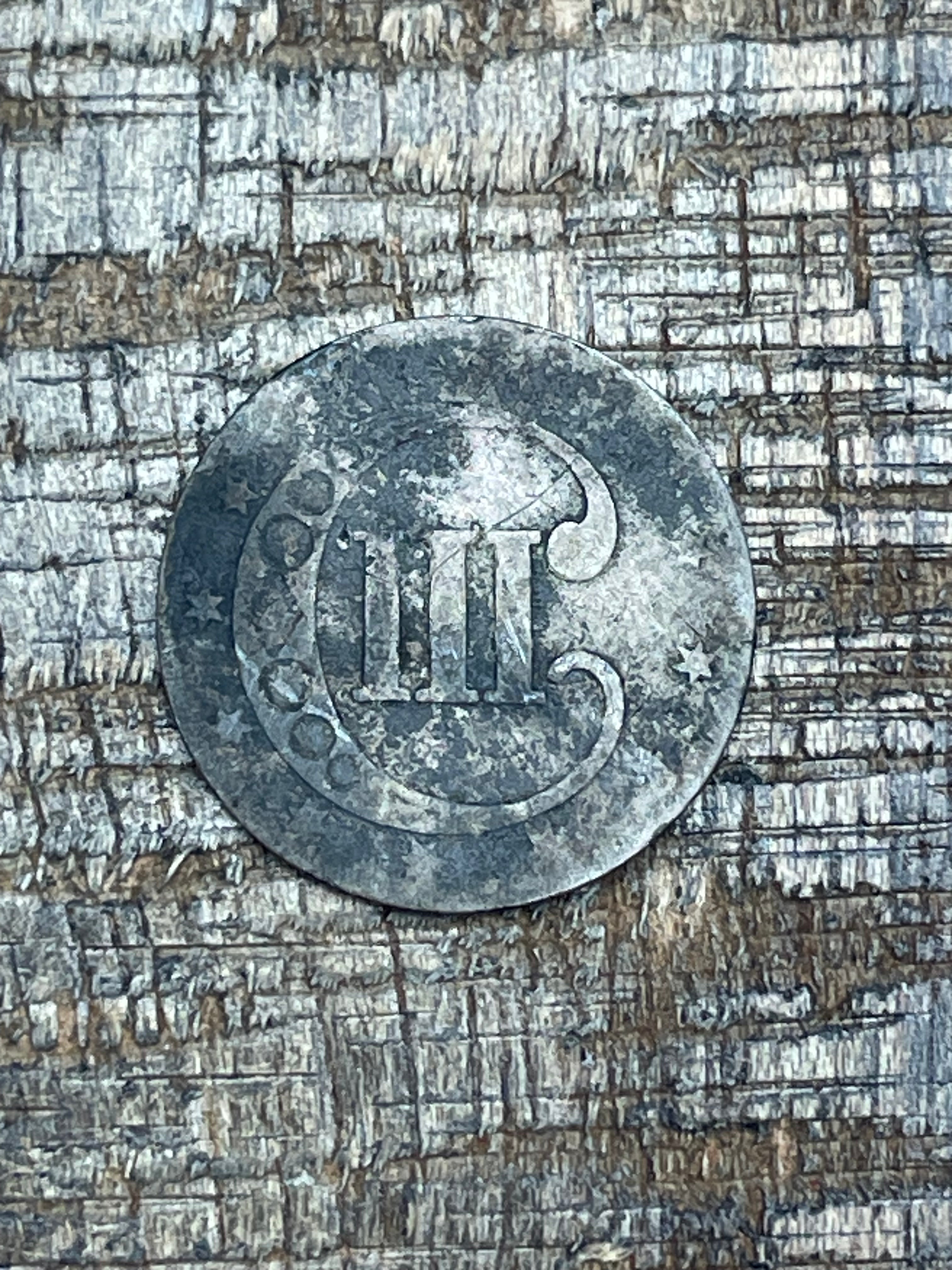 1852 3C US Three Cent ~ Silver