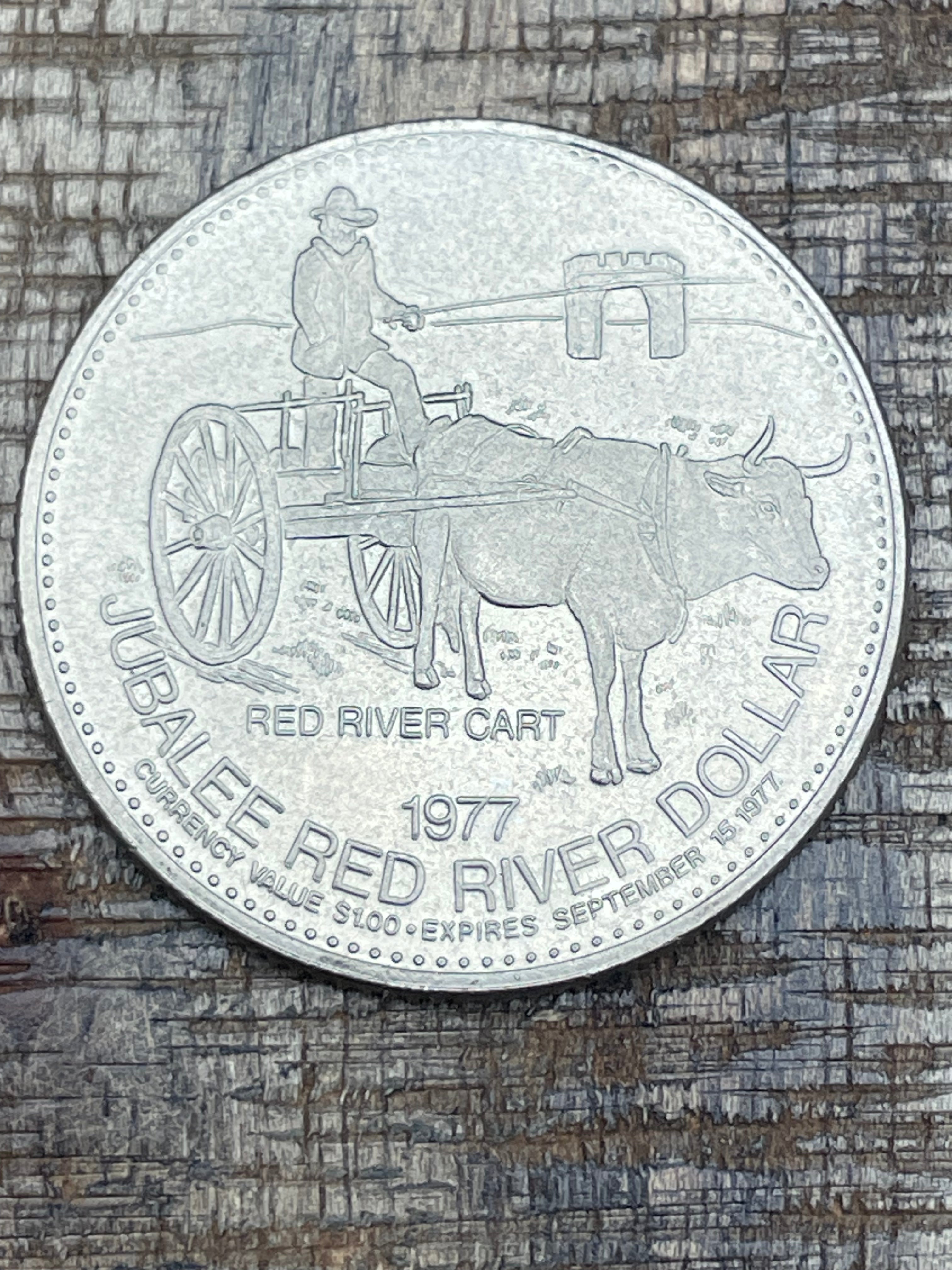 1977 $1 Jubalee Red River Dollar ~ Winnipeg Canada