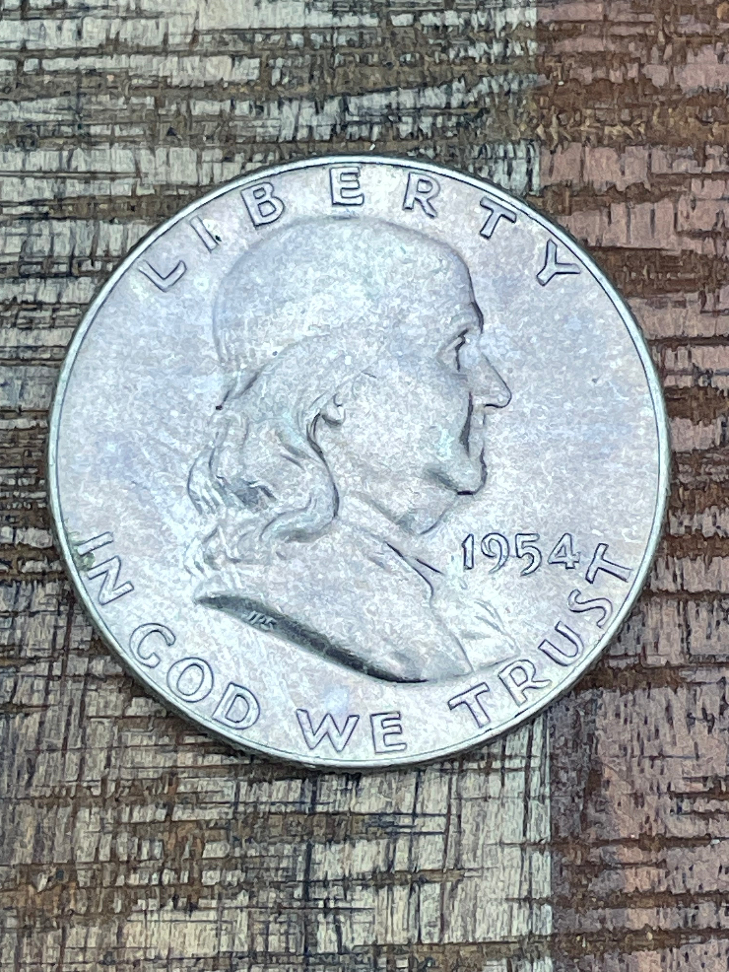 1954 50C US Franklin Half Dollar