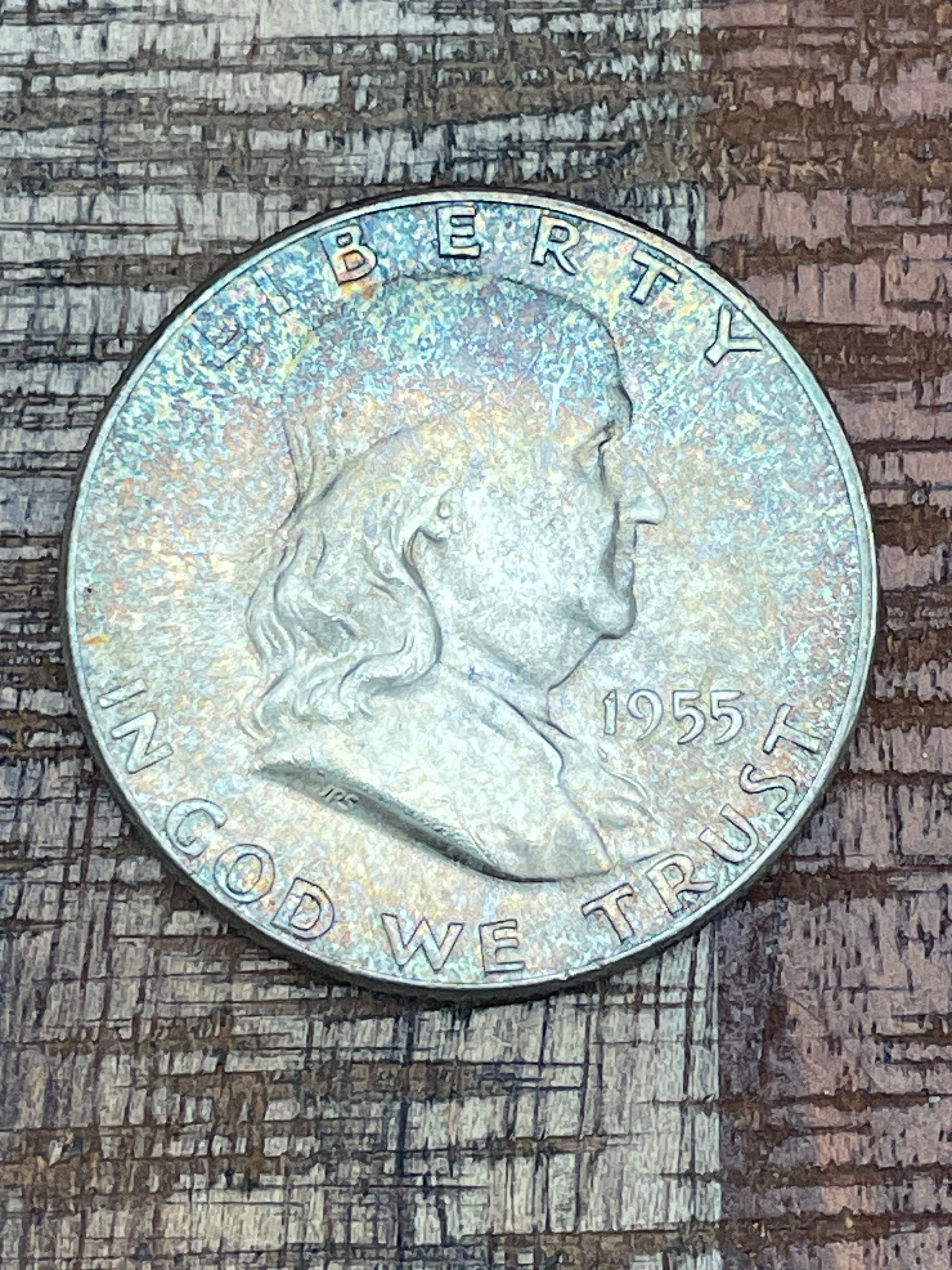 1955 50C US Franklin Half Dollar
