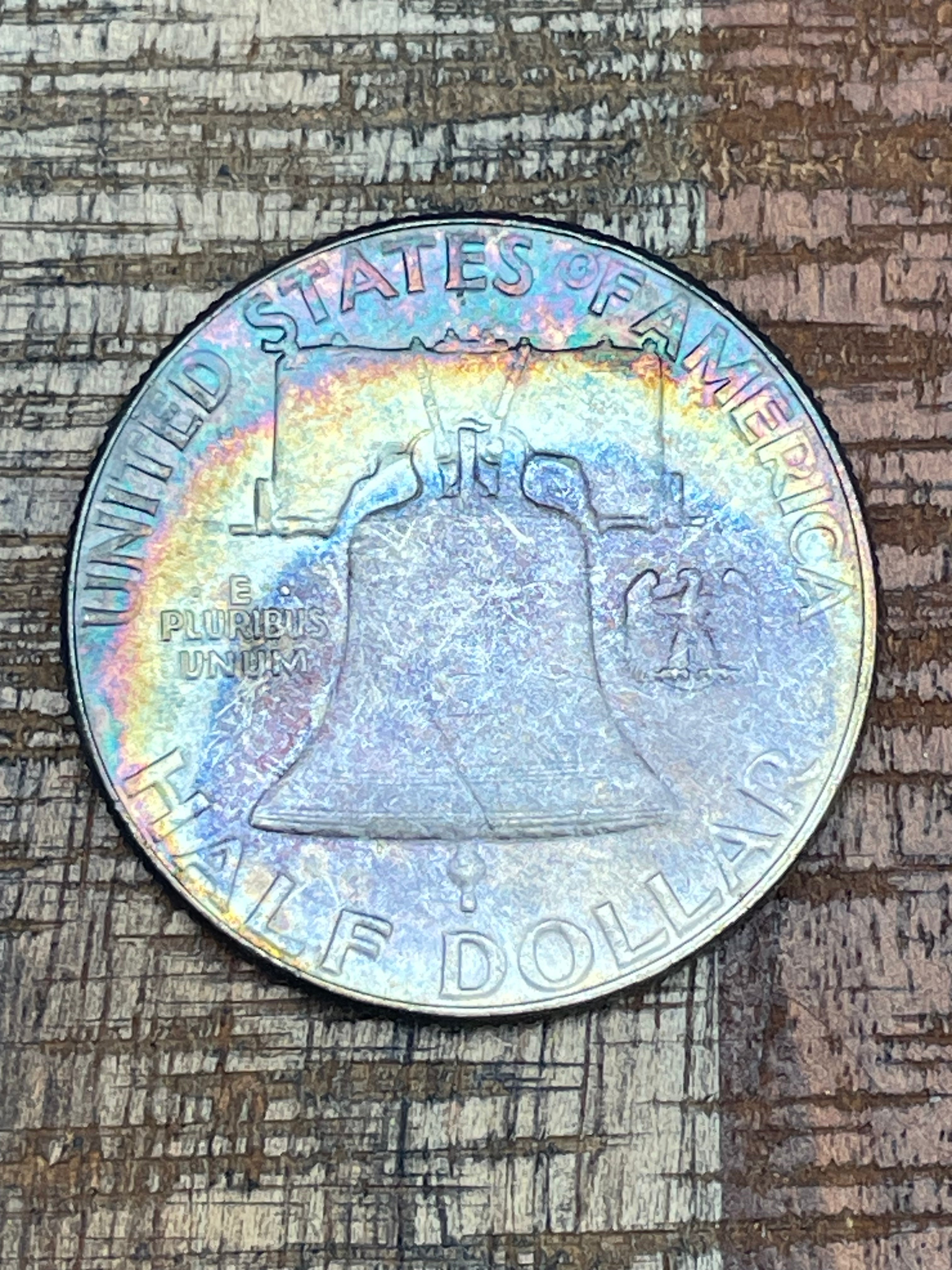 1957 50C US Franklin Half Dollar