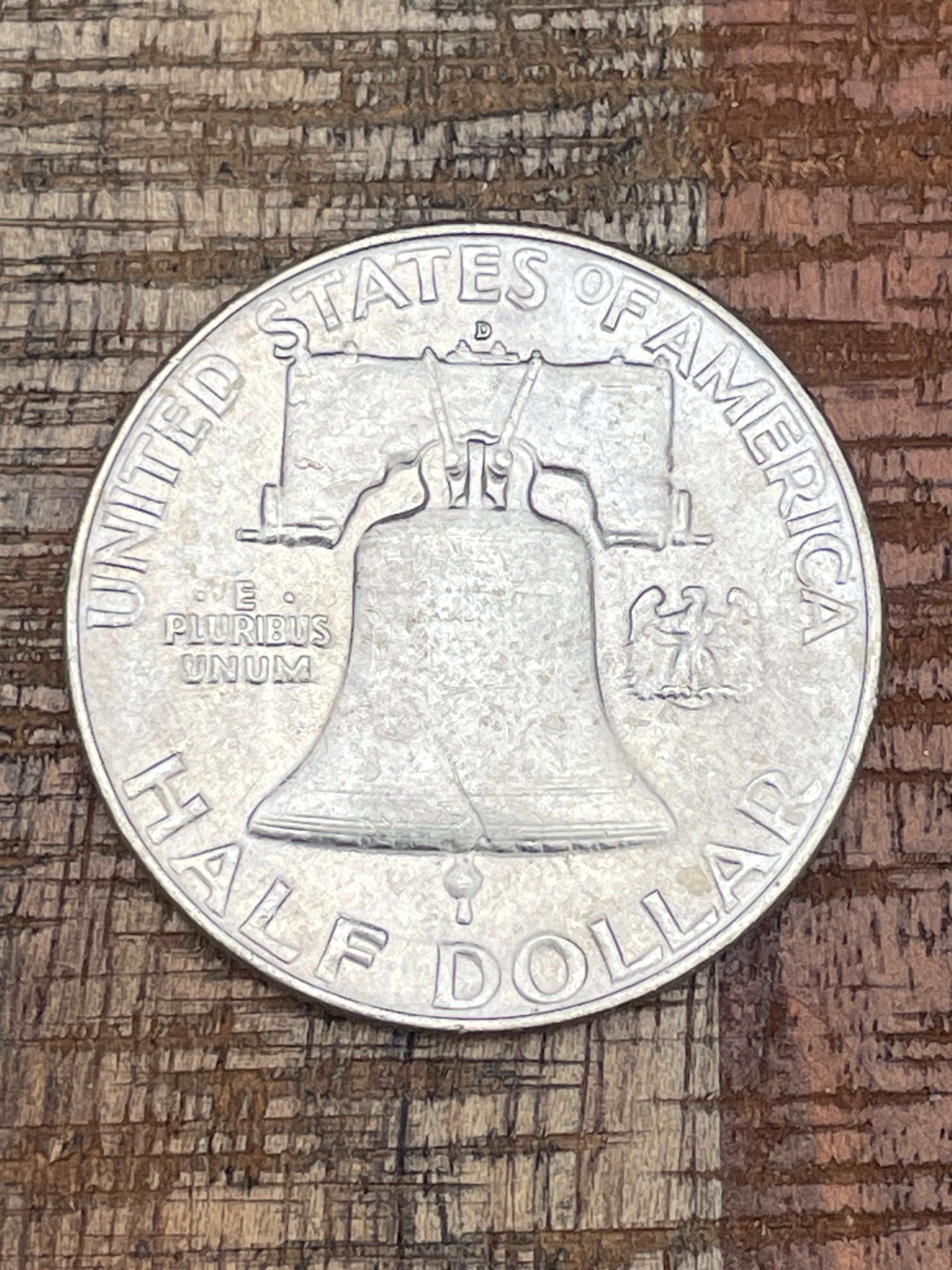 1958-D 50C US Franklin Half Dollar