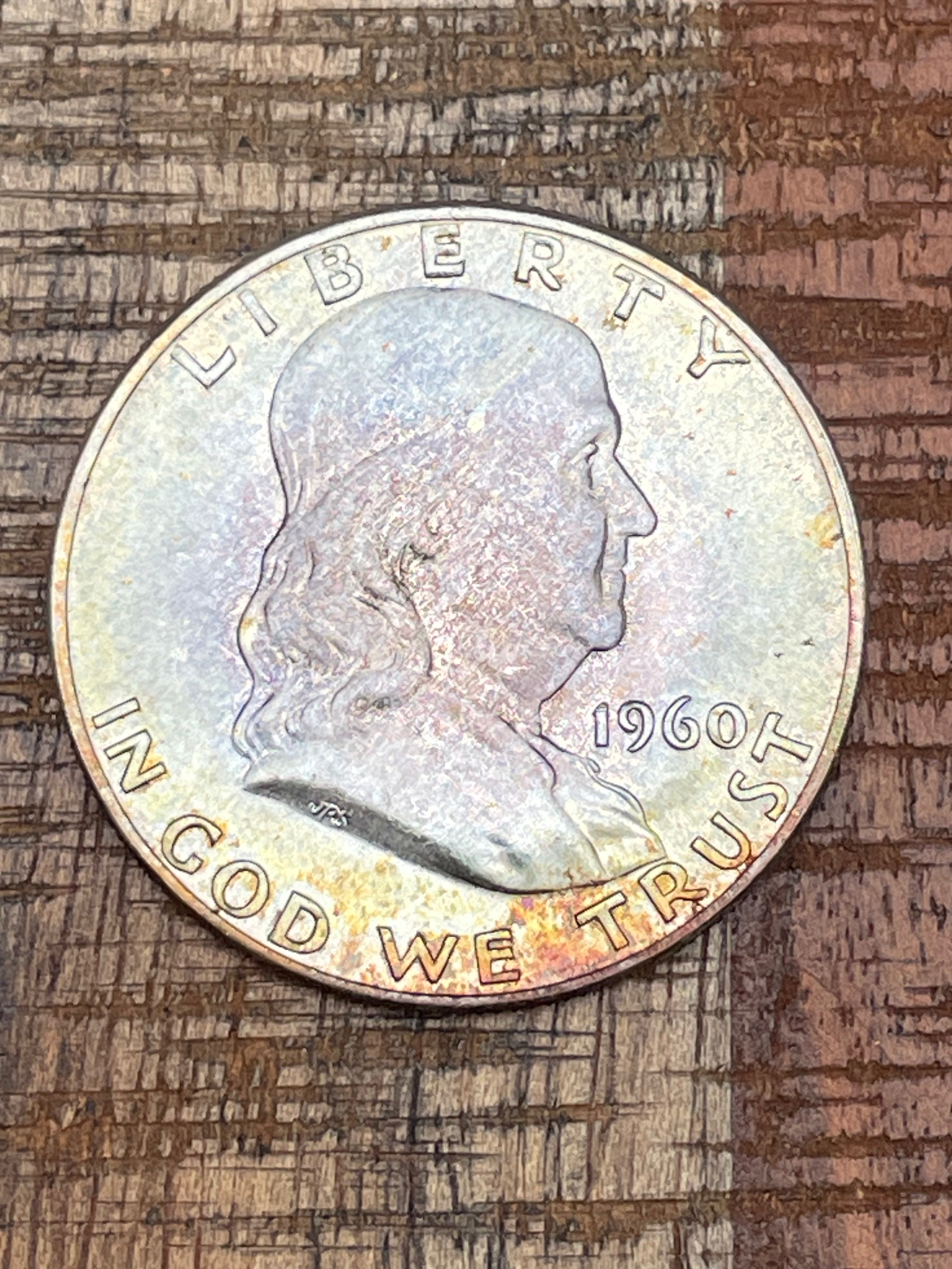 1960-D 50C US Franklin Half Dollar