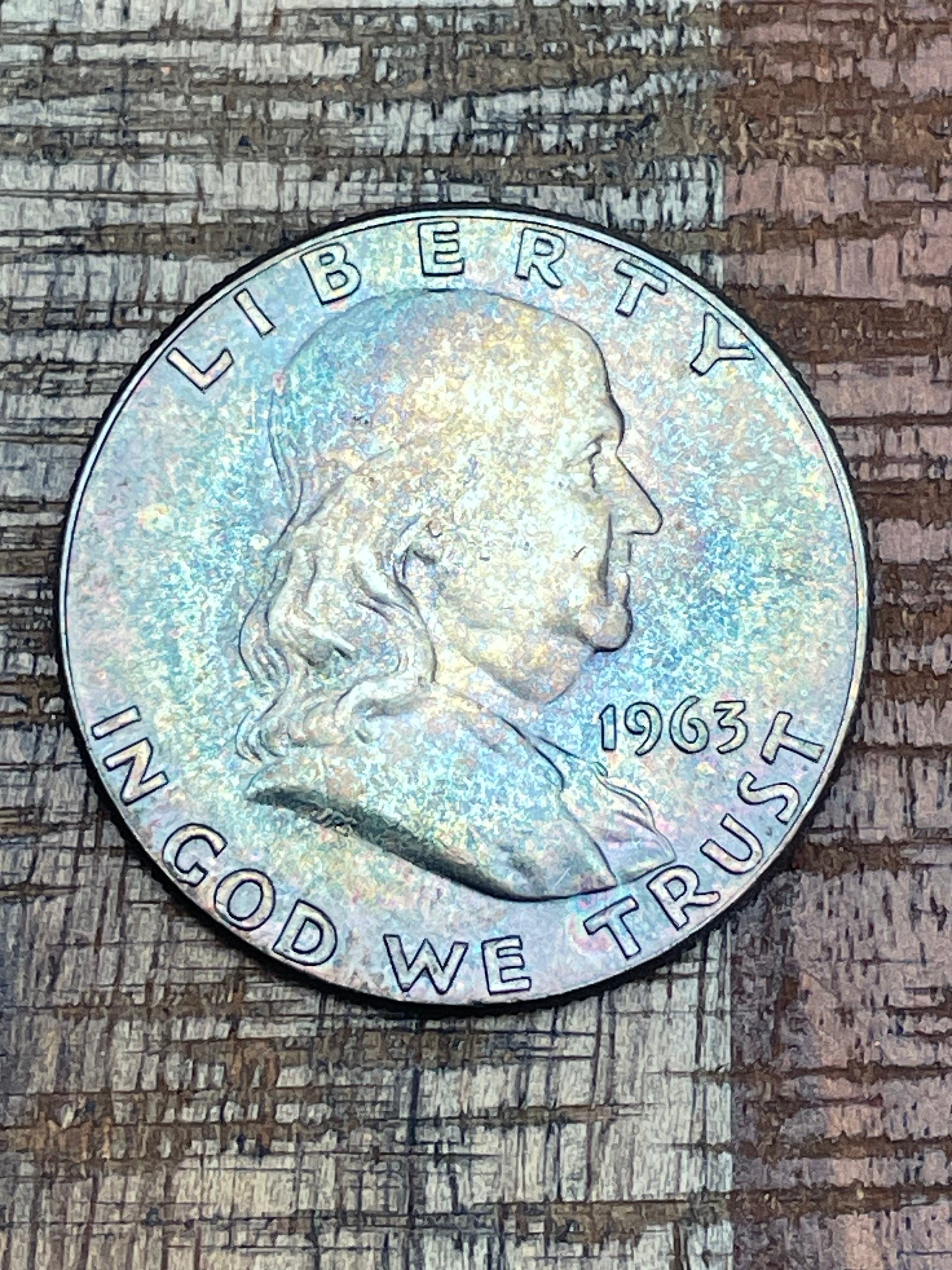 1963 50C US Franklin Half Dollar