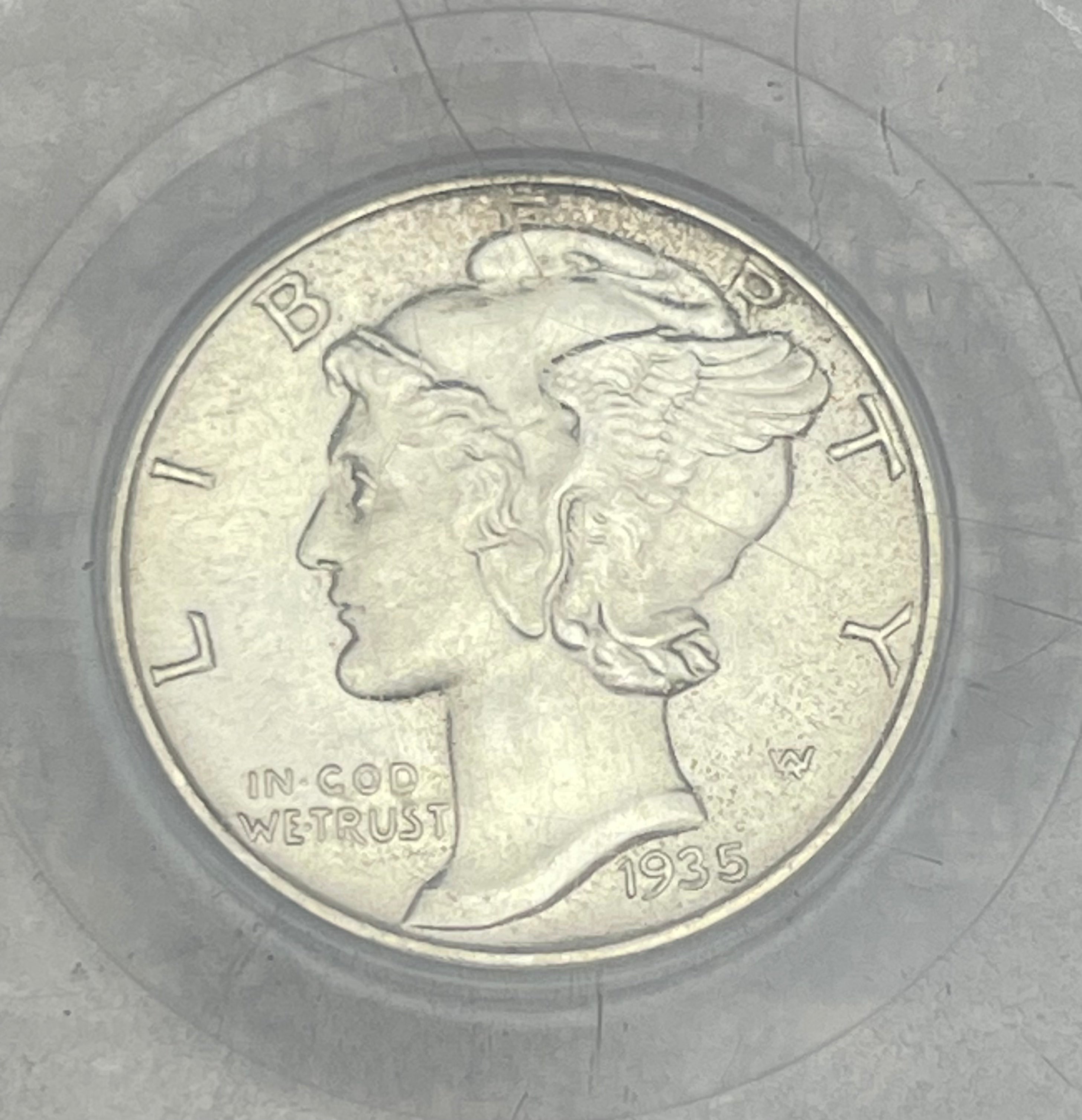 1935-S 10C Mercury Dime ~ PCGS MS65 FB