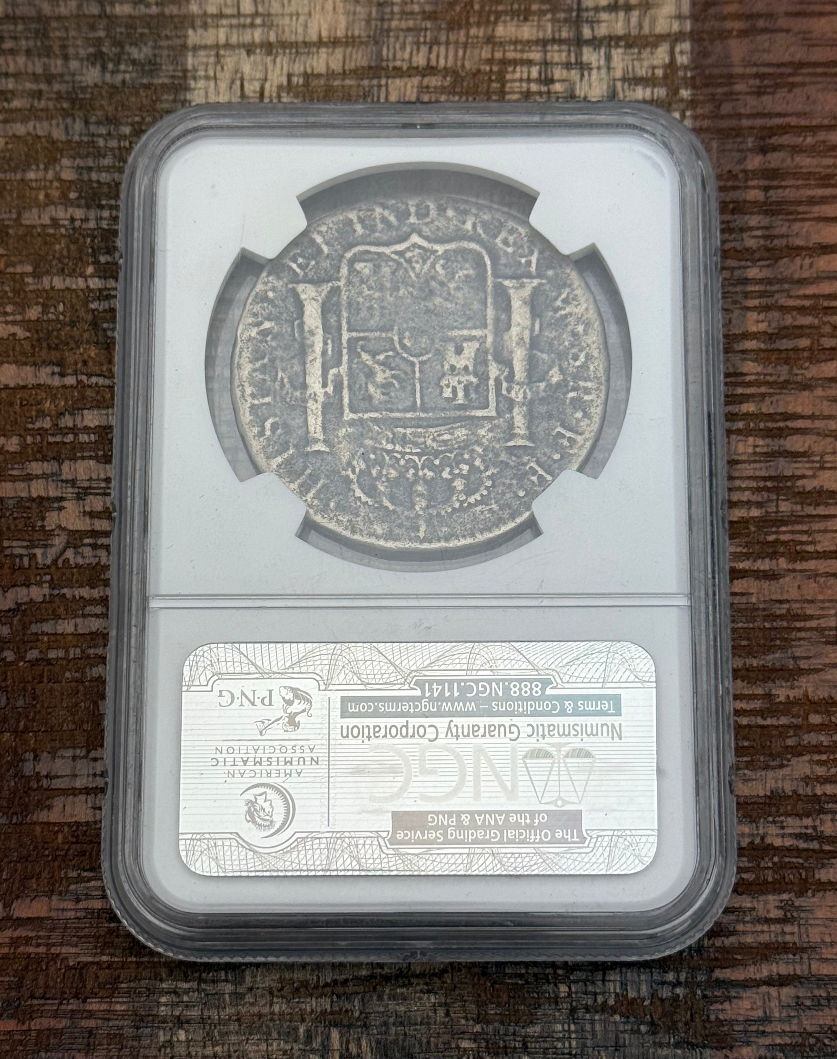 1782MO FF Mexico 8 Reales NGC Certified Genuine ~ Cazador Shipwreck