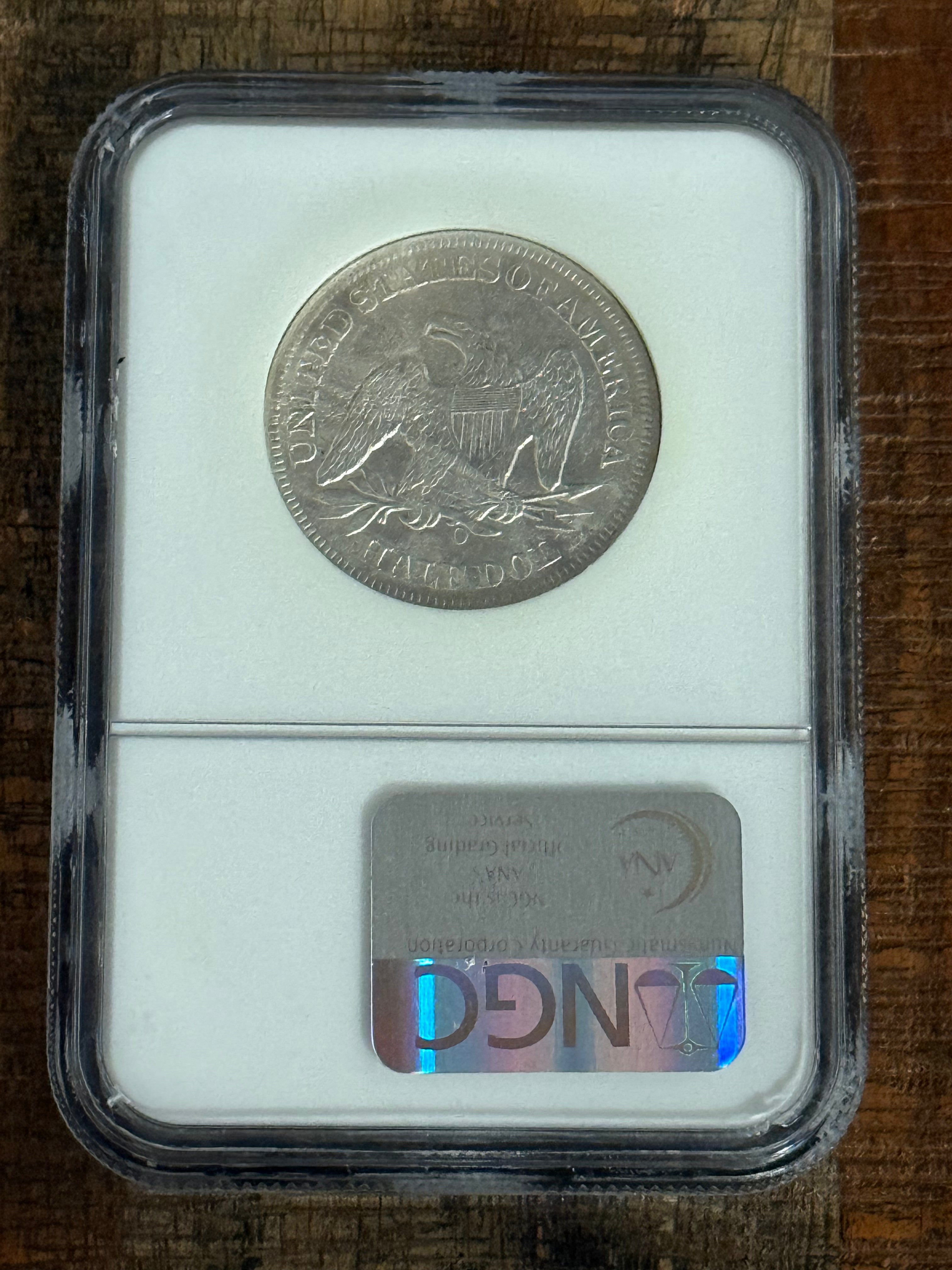 1859-O 50C Seated Liberty Half Dollar NGC Certified Shipwreck Effect ~ SS Republic Shipwreck