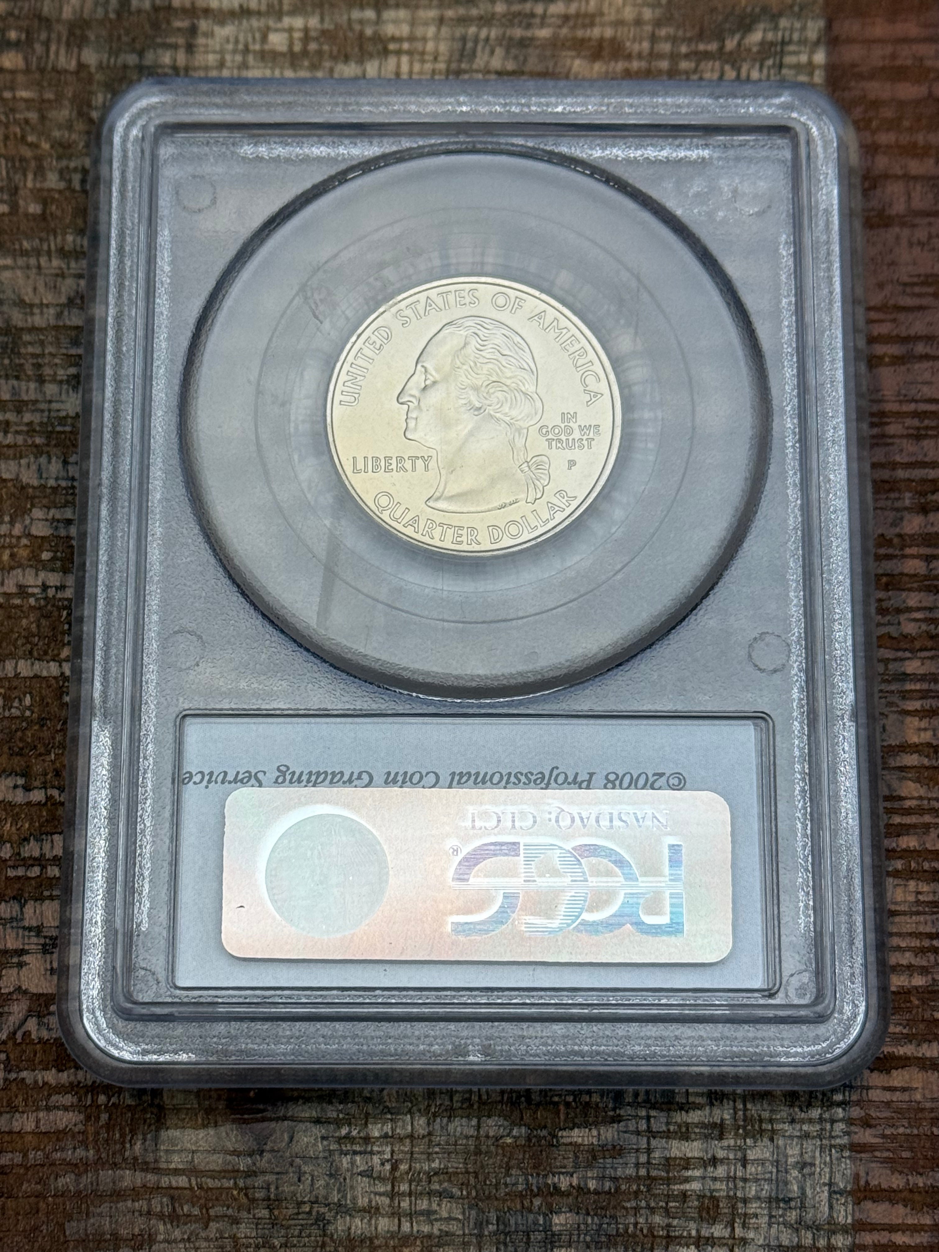 2005-P US 25c Oregon State Quarter ~ PCGS MS68 ~ Satin Finish