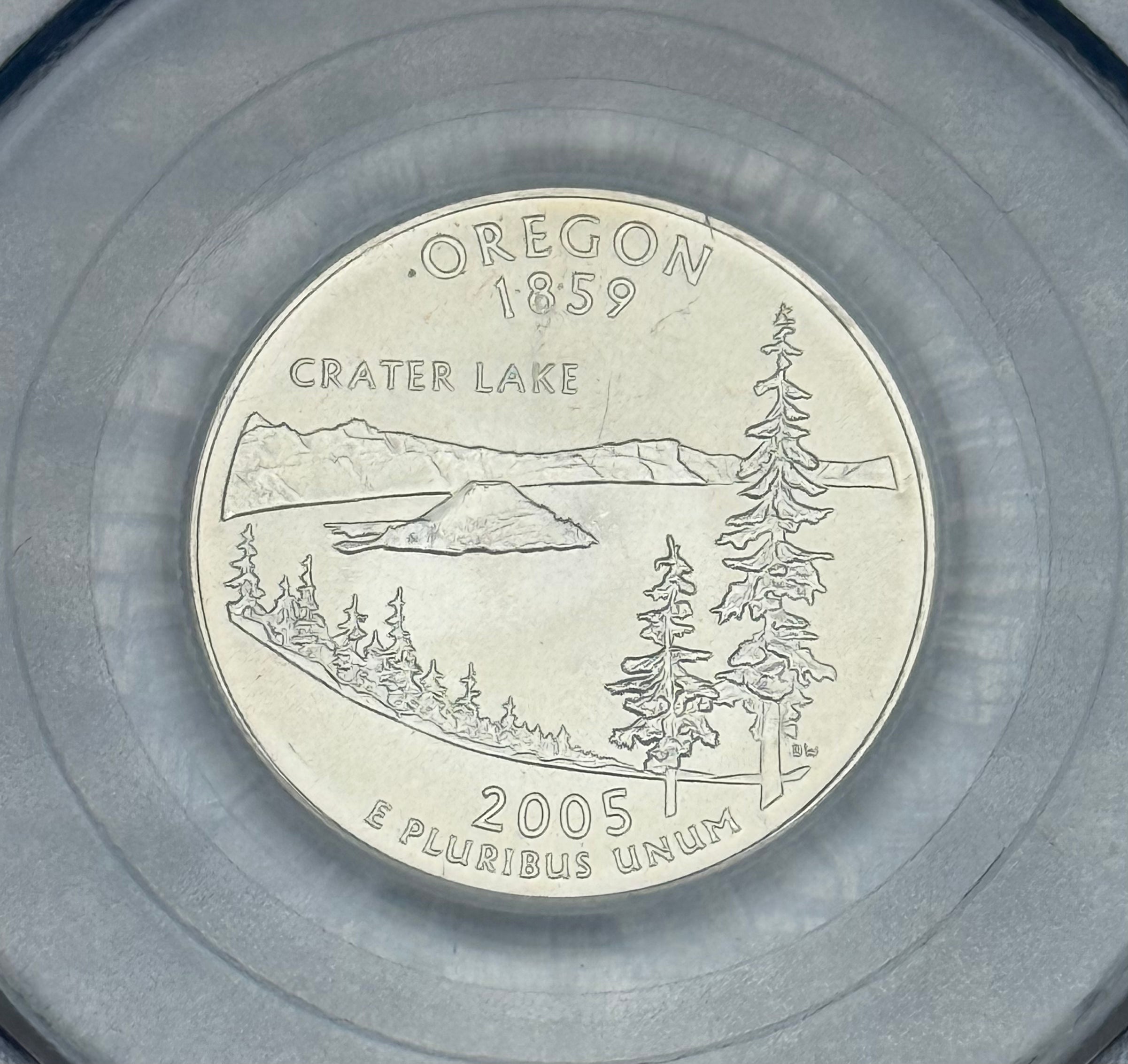 2005-P US 25c Oregon State Quarter ~ PCGS MS68 ~ Satin Finish