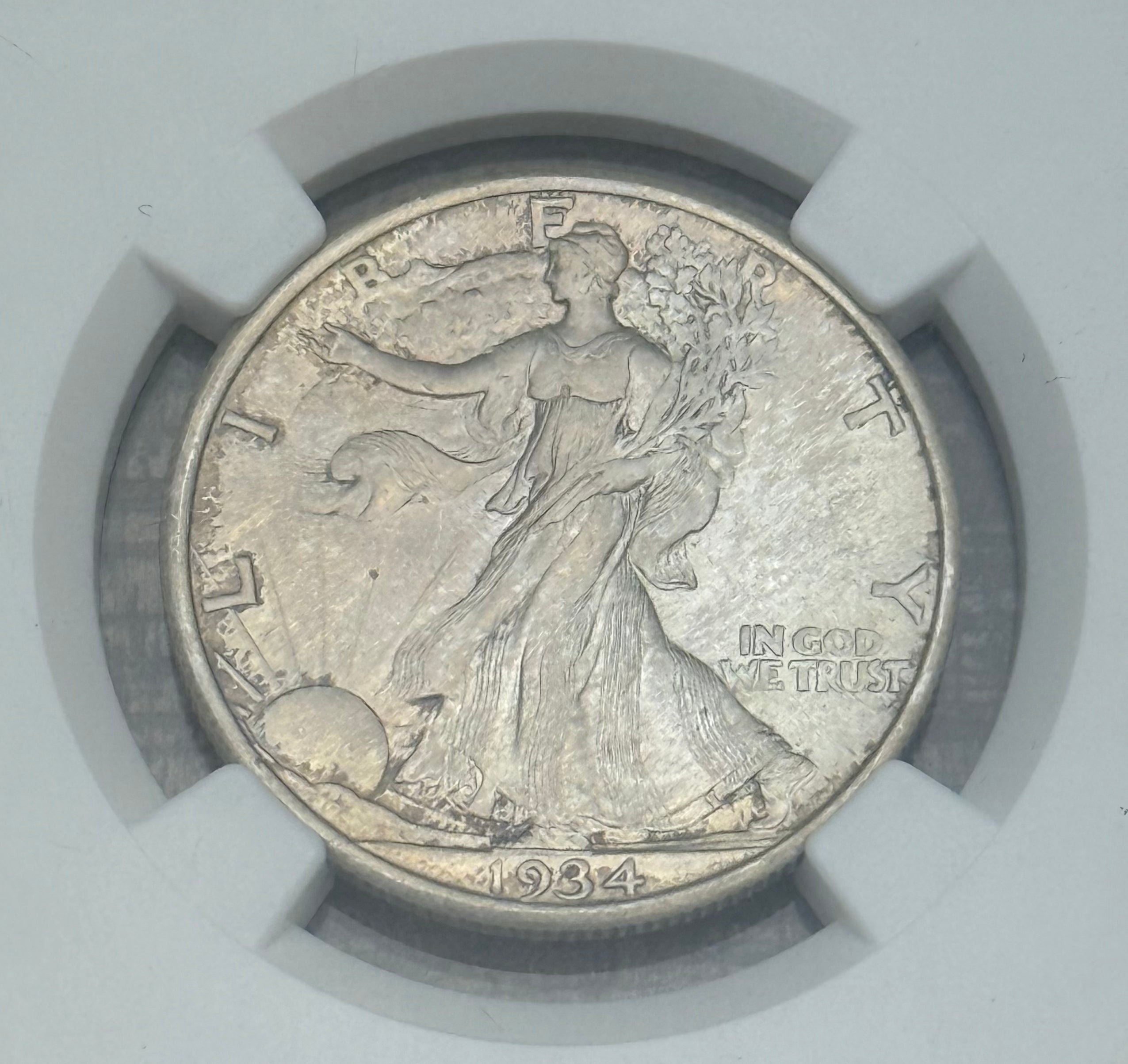 1934 50C US Walking Liberty Half Dollar ~ NGC MS64