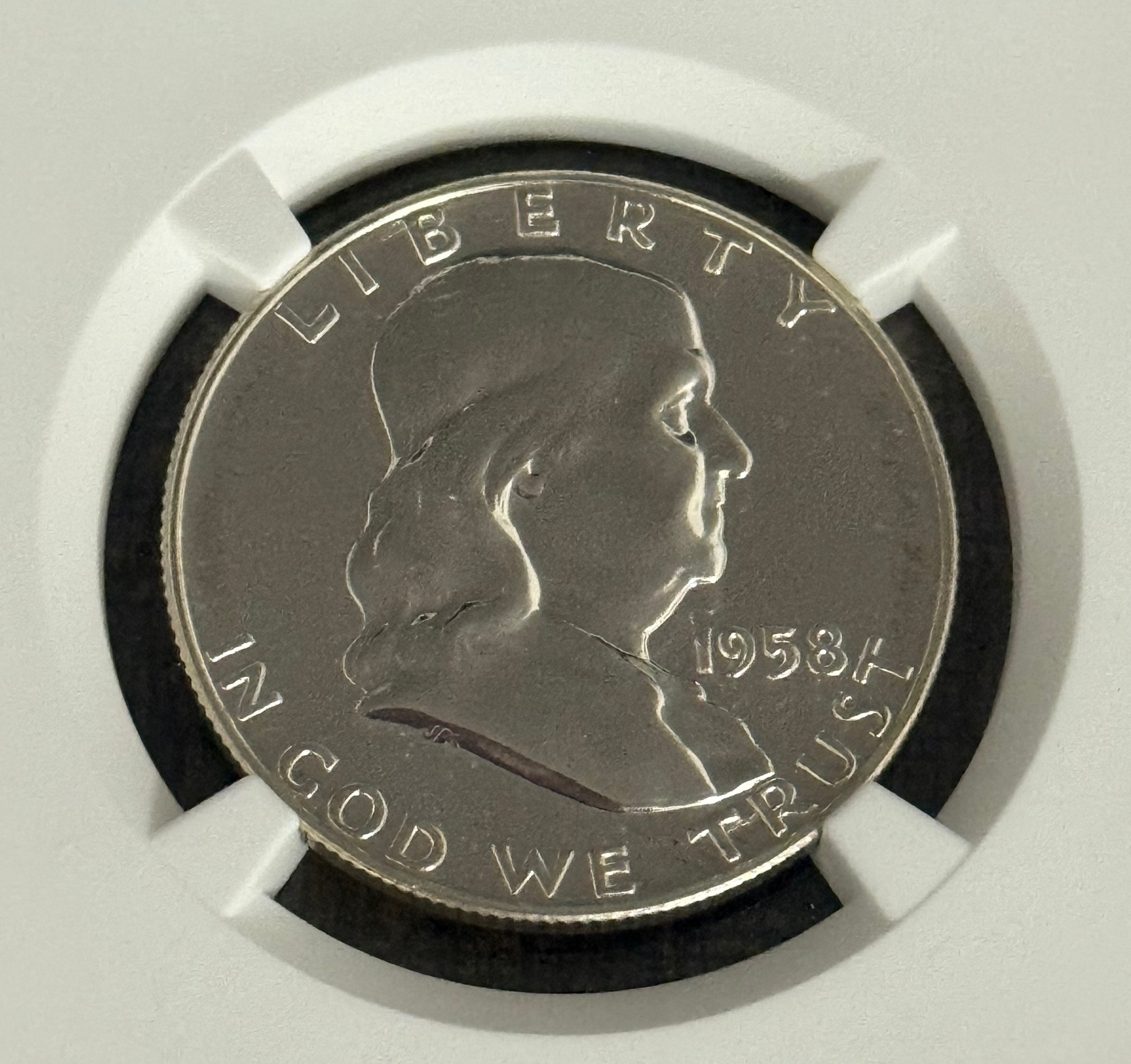 1958 50c Franklin Half Dollar NGC PF66