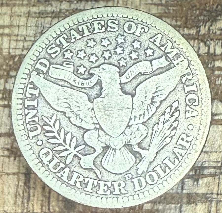 1908-D 25C US Barber Quarter