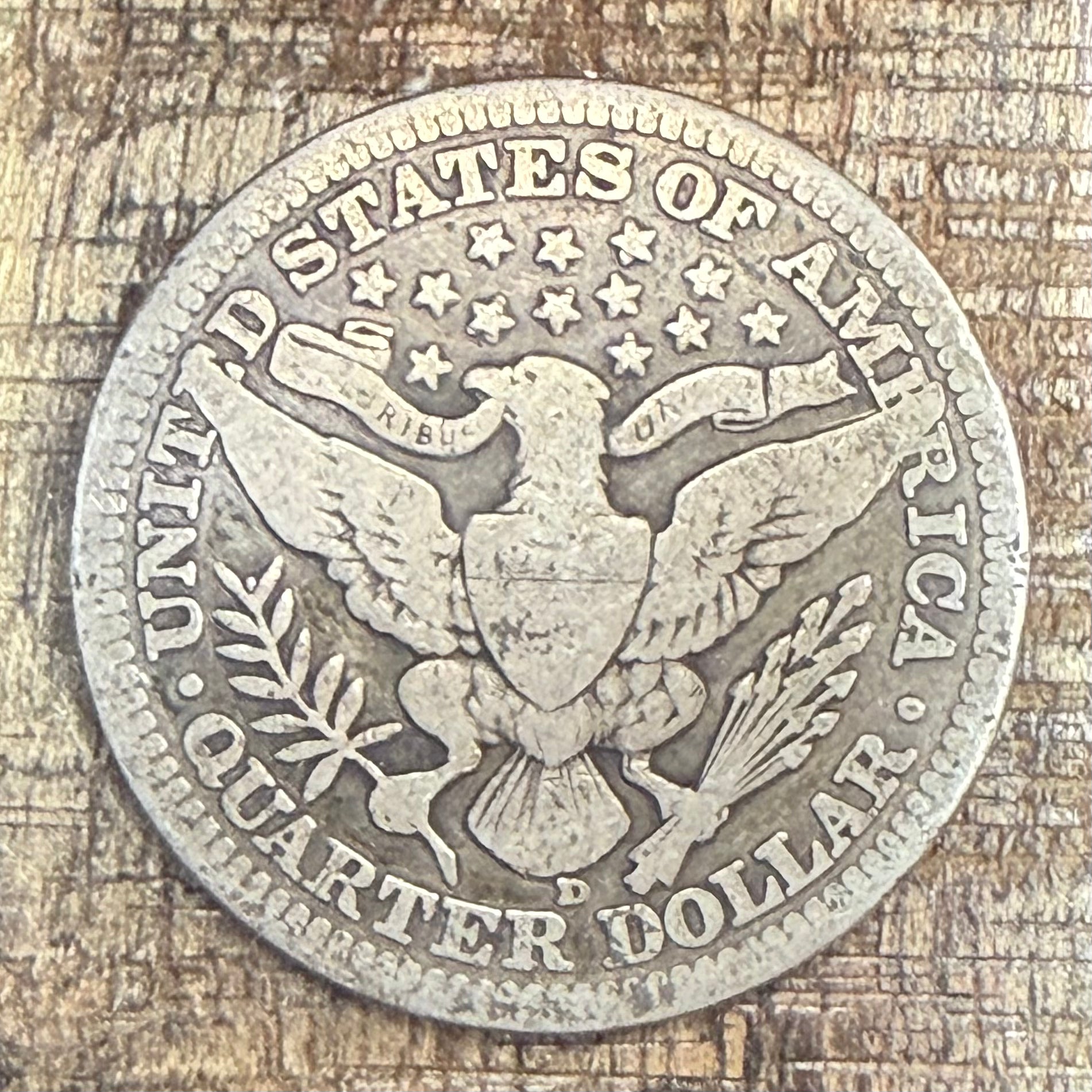 1914-D 25C US Barber Quarter