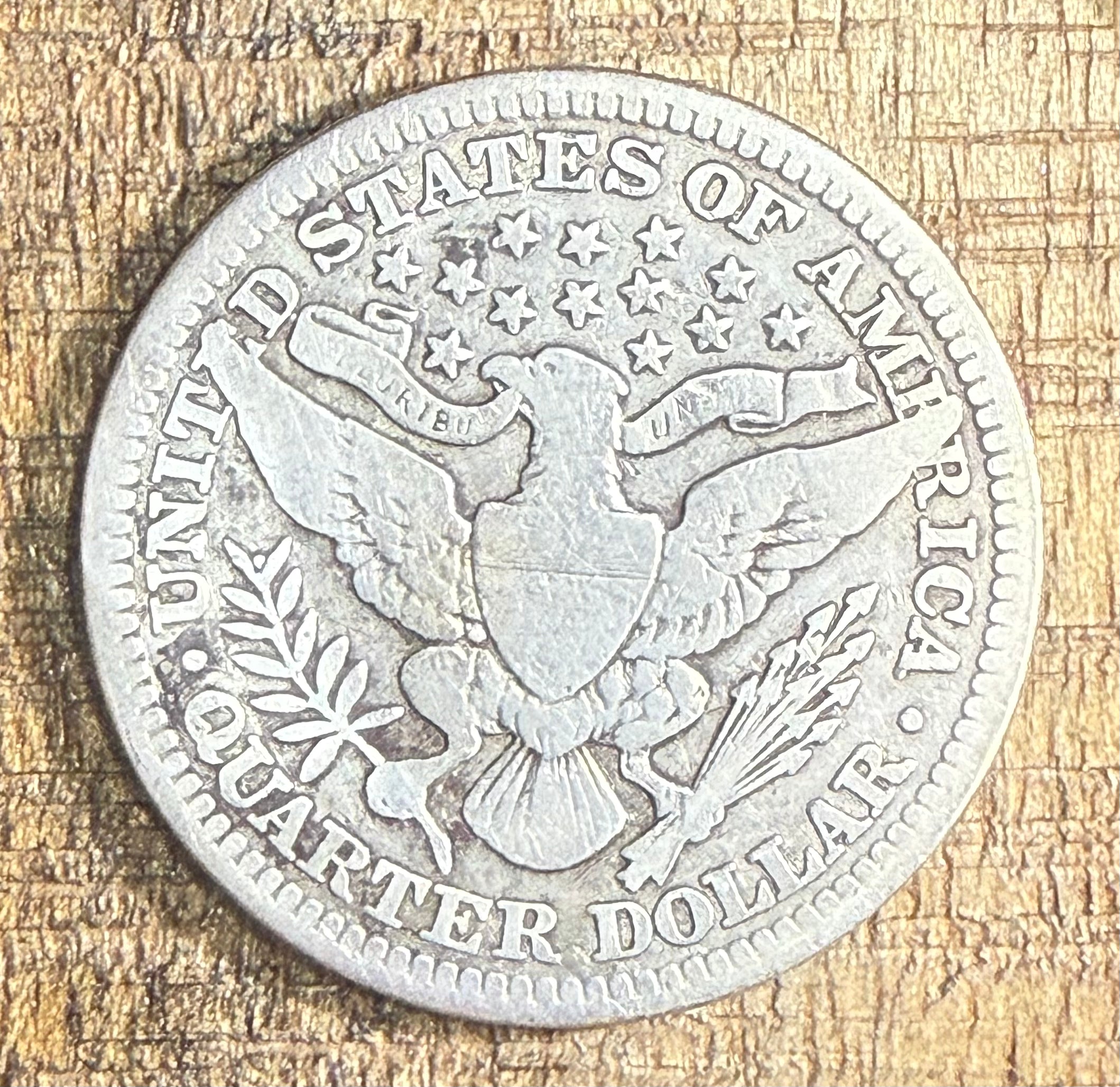1916 25C US Barber Quarter  Dollar