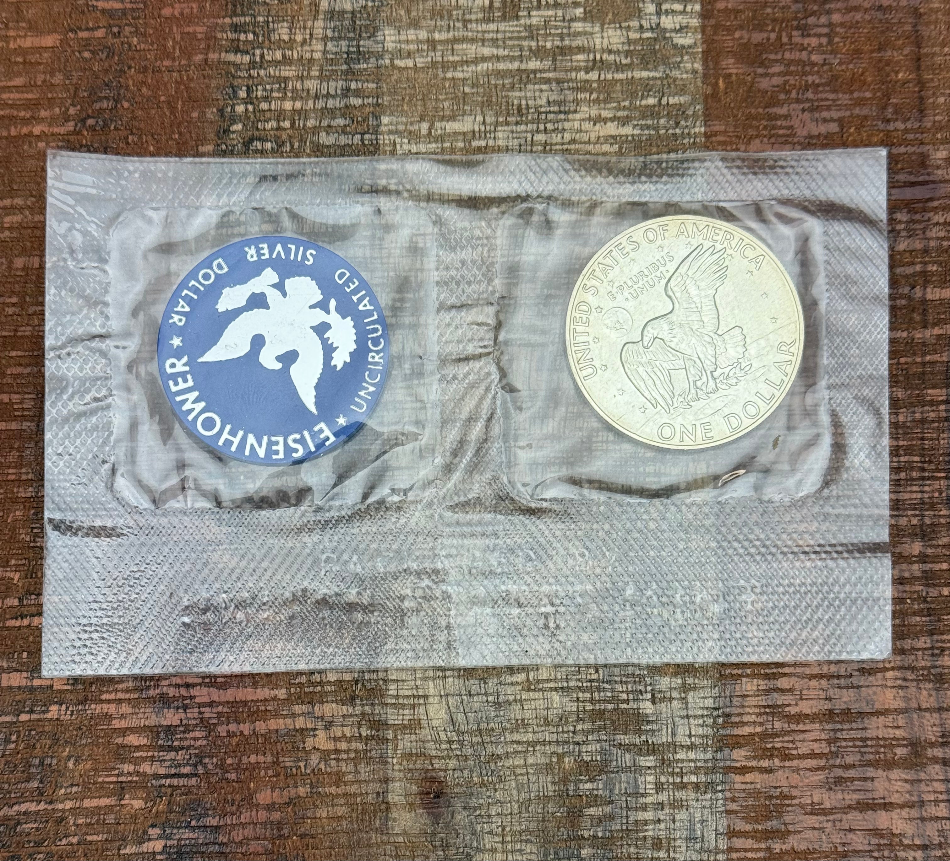 1974-S Eisenhower Uncirculated Silver Dollar no Envelope & no COA