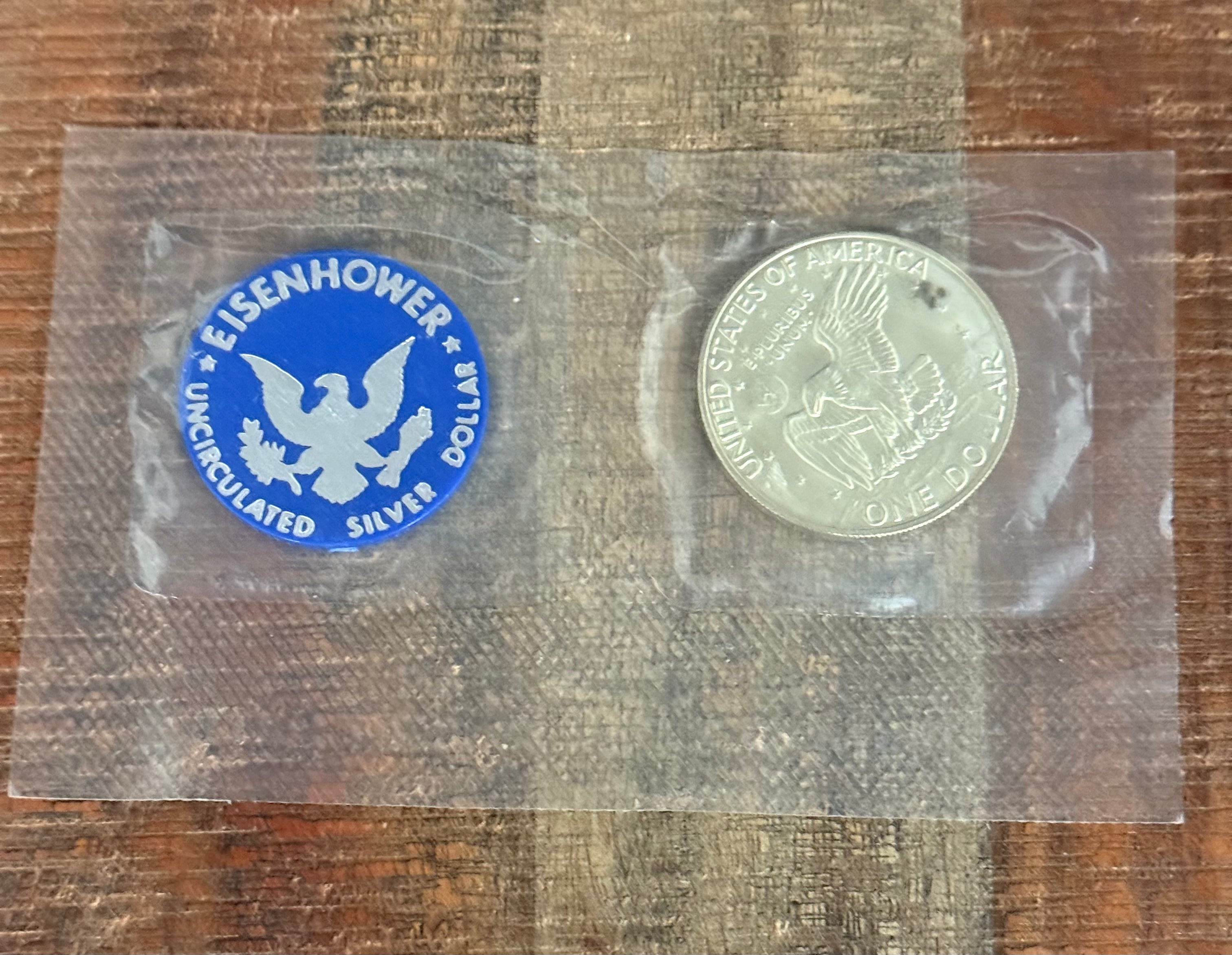 1973-S Eisenhower Uncirculated Silver Dollar no Envelope & no COA