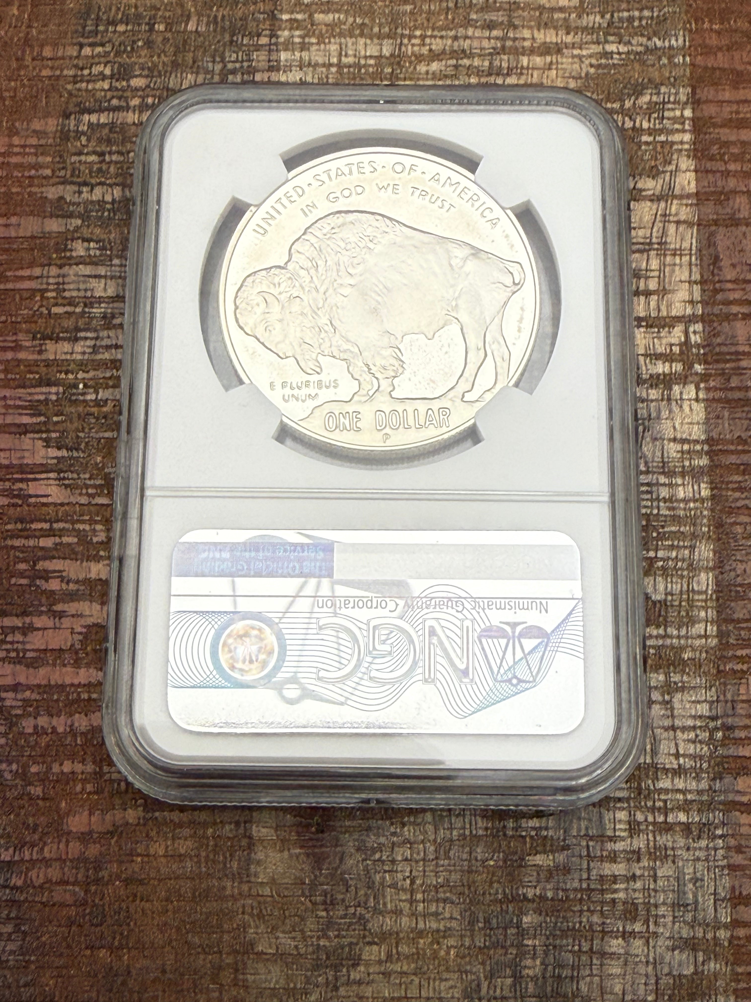 2001-P $1 Buffalo Commemorative Silver Dollar Coin NGC PF69 Ultra Cameo