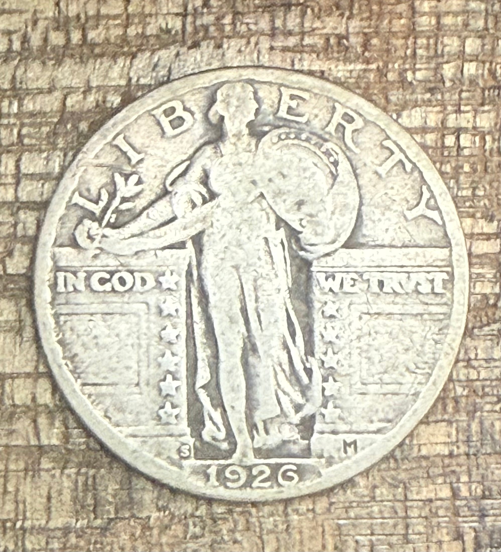 1926-S 25C US Standing Liberty Quarter