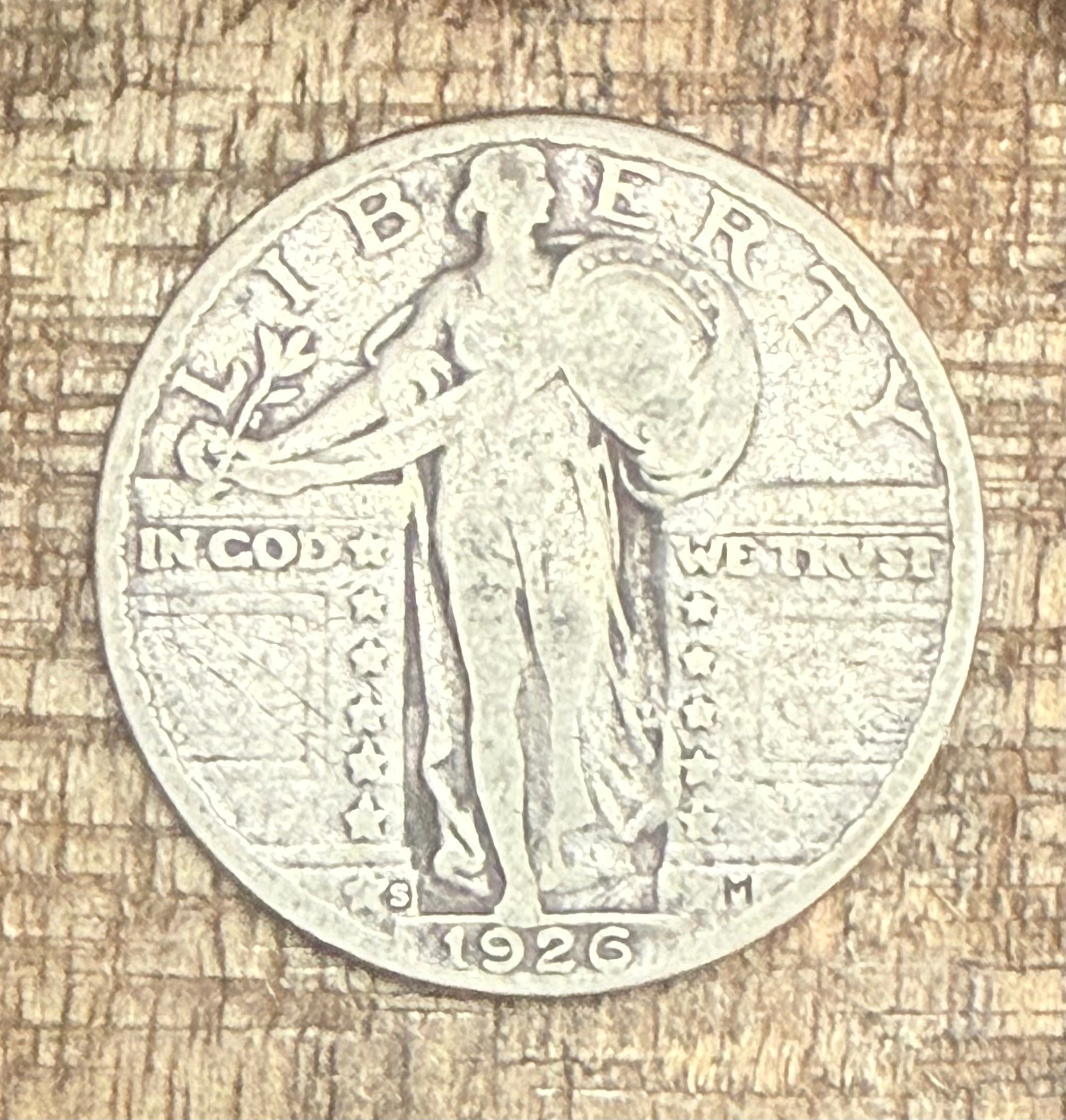 1926-S 25C US Standing Liberty Quarter