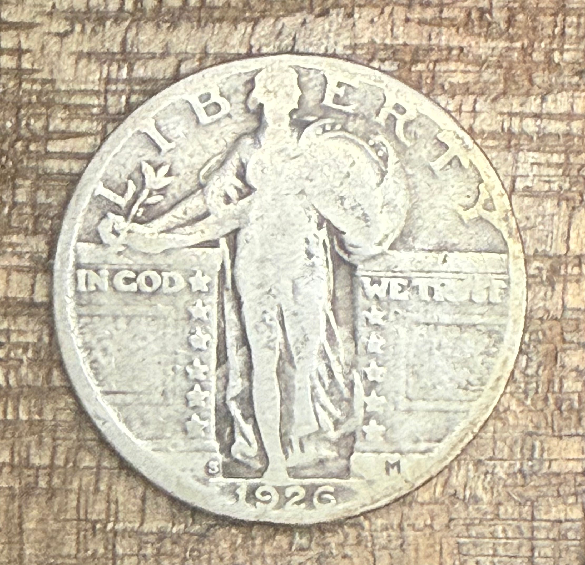 1926-S 25C US Standing Liberty Quarter