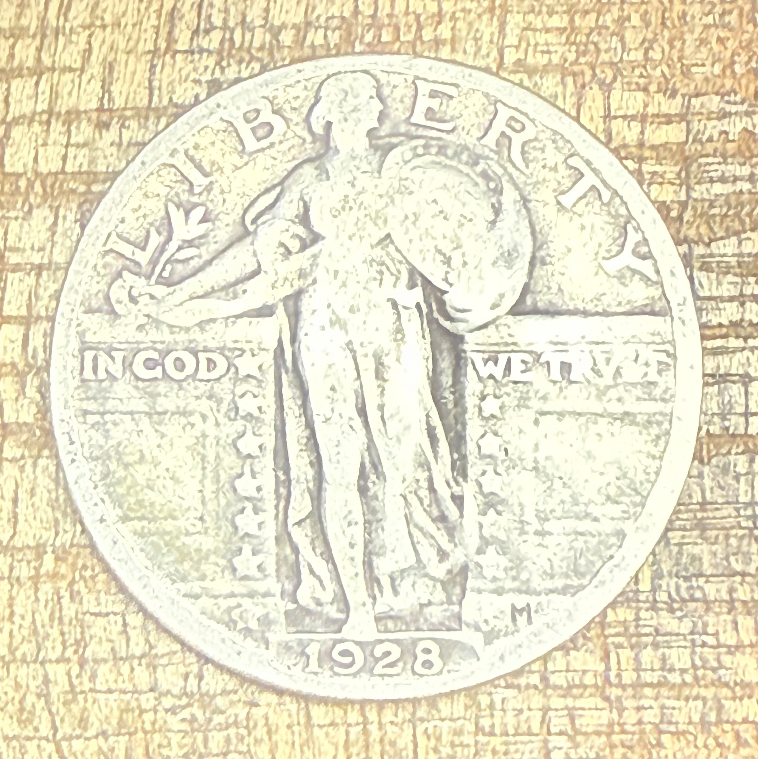 1928 25c. US Standing Liberty Quarter