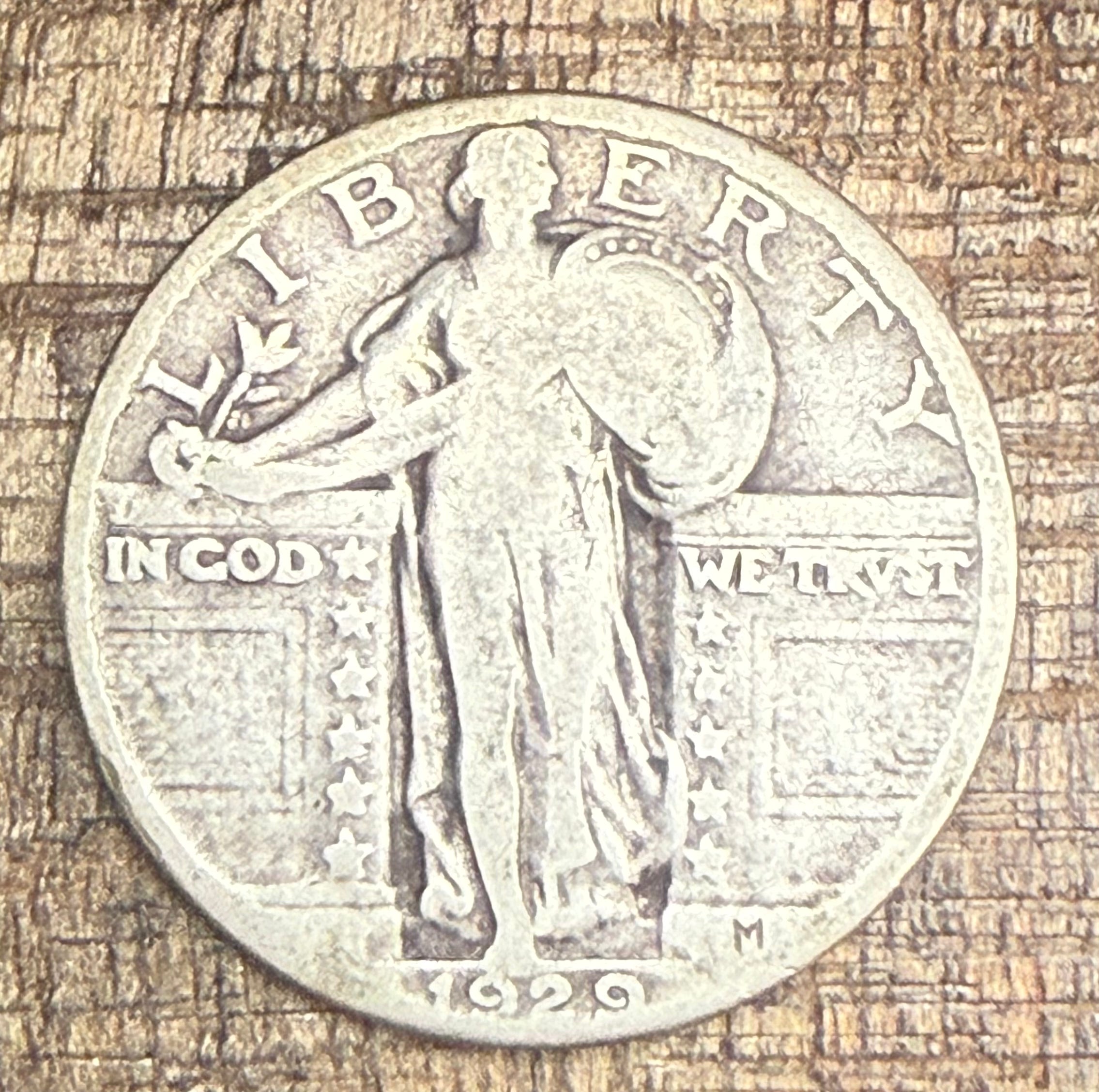 1929 25C US Standing Liberty Quarter