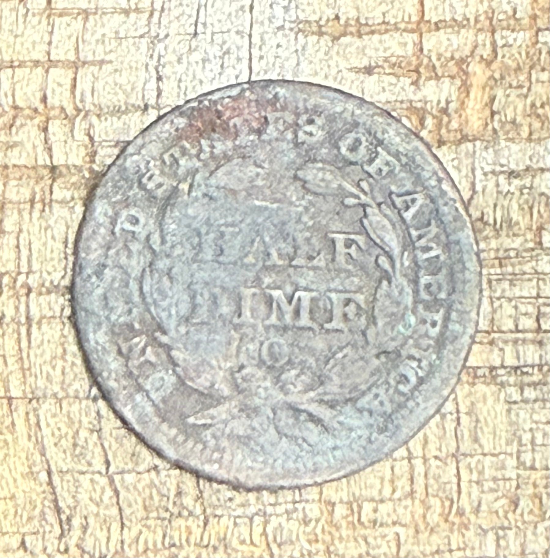 185?-O  H10C US Half Dime ~ Last Number of date is not legiable