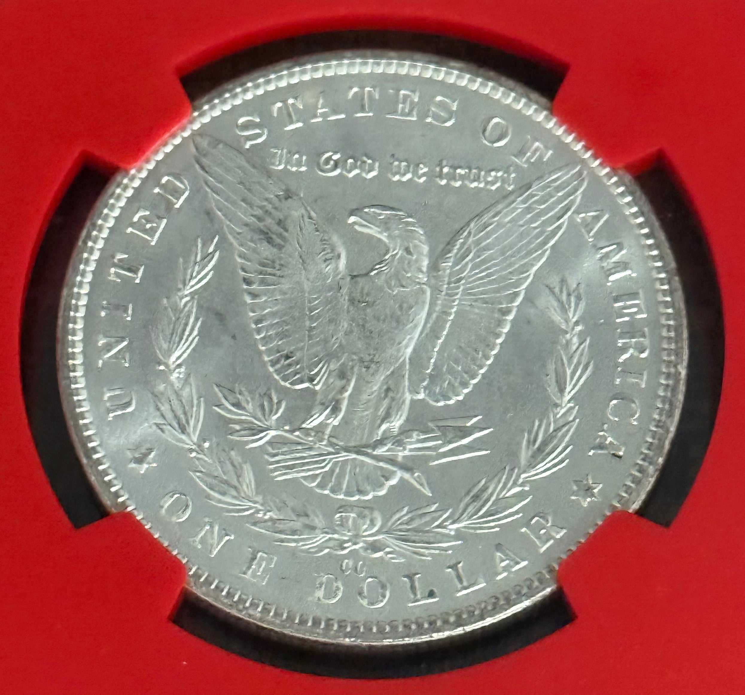 1882 CC $1 Morgan Silver Dollar ~ VaultBox-Series 4 NGCX Mint State 9.3