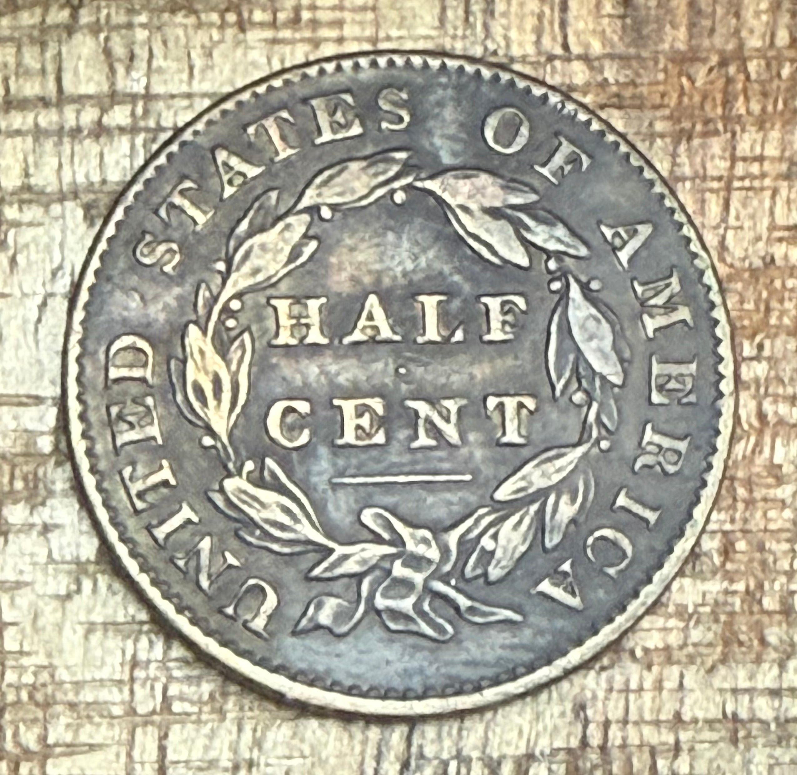 1832 US 1/2C Half Cent