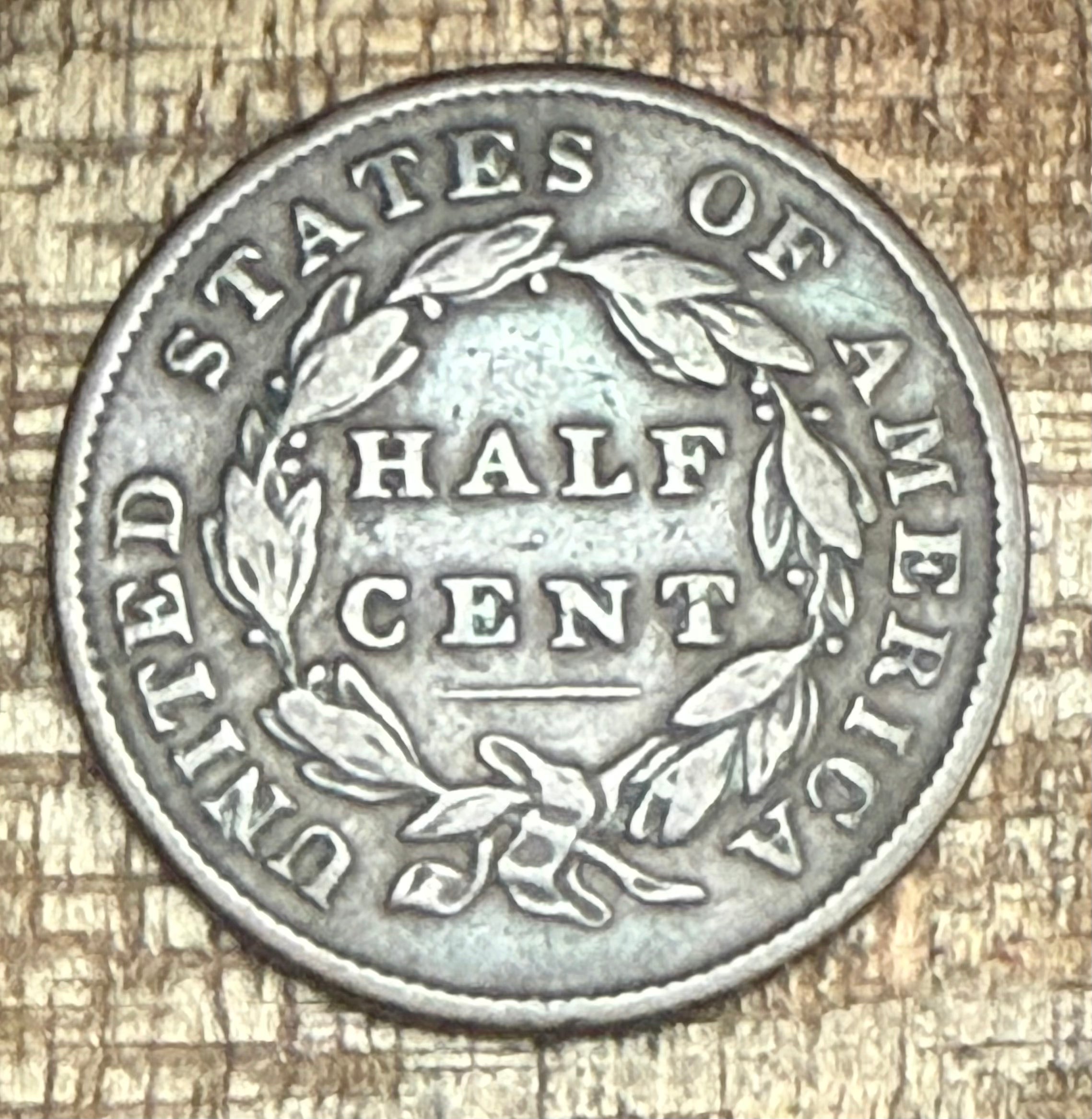 1835 US 1/2C Half Cent